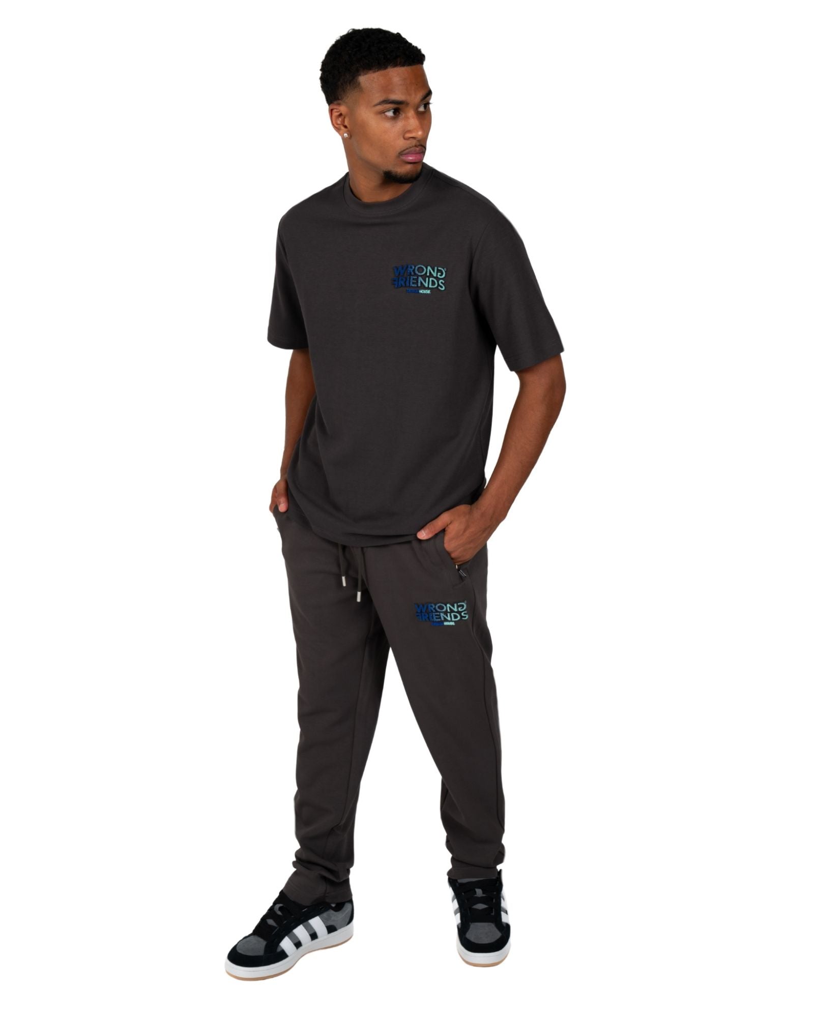 Simi Valley T-shirt in gray/blue T-shirts Wrong Friends