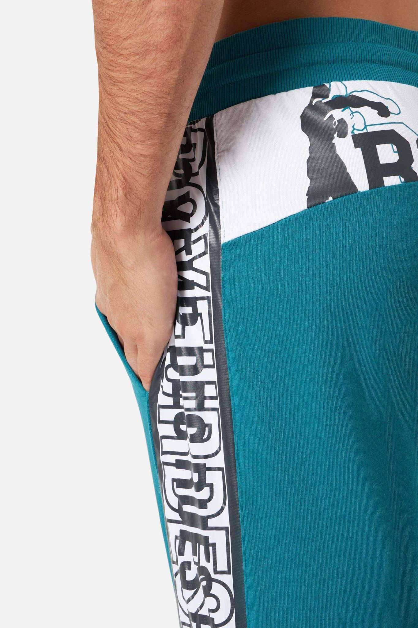 Short Sweatpants W/ Inserts in Ocean Shorts Boxeur des Rues