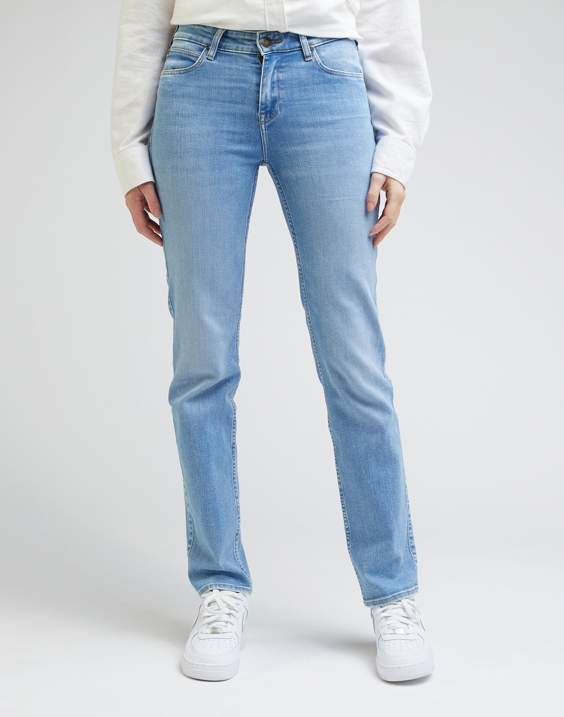 Marion Straight In Rushing In Light Jeans Lee