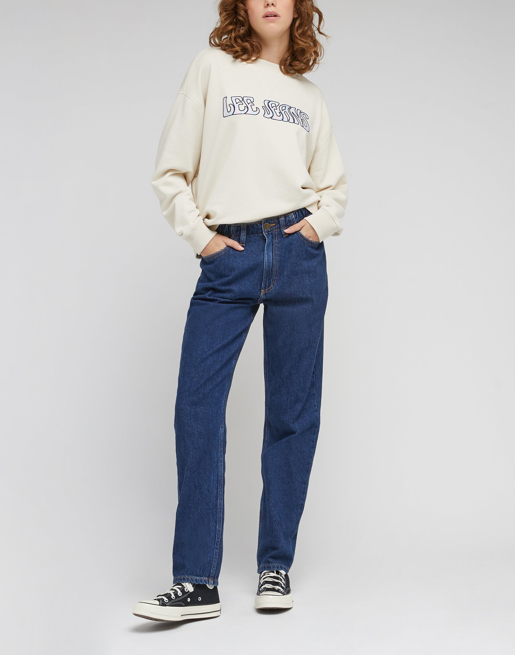 Elasticated Carol in Brisk Inhale Jeans Lee