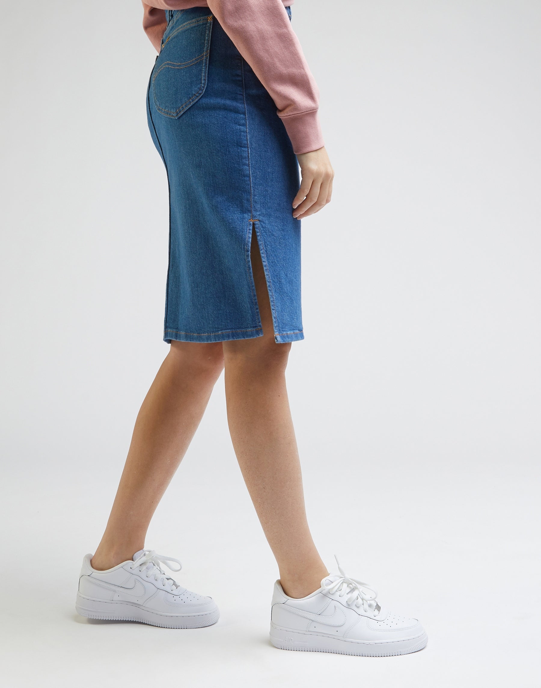 Pencil Skirt in Sienna Bright Skirts Lee
