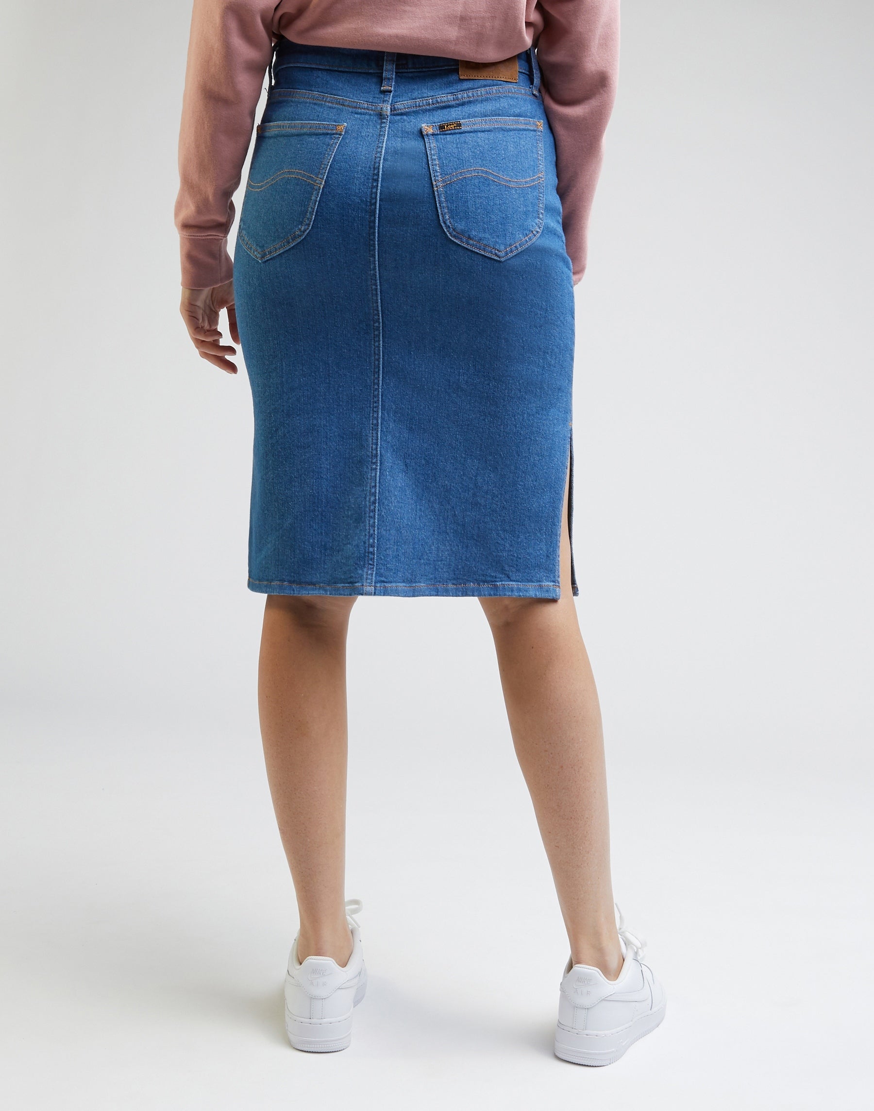 Pencil Skirt in Sienna Bright Skirts Lee
