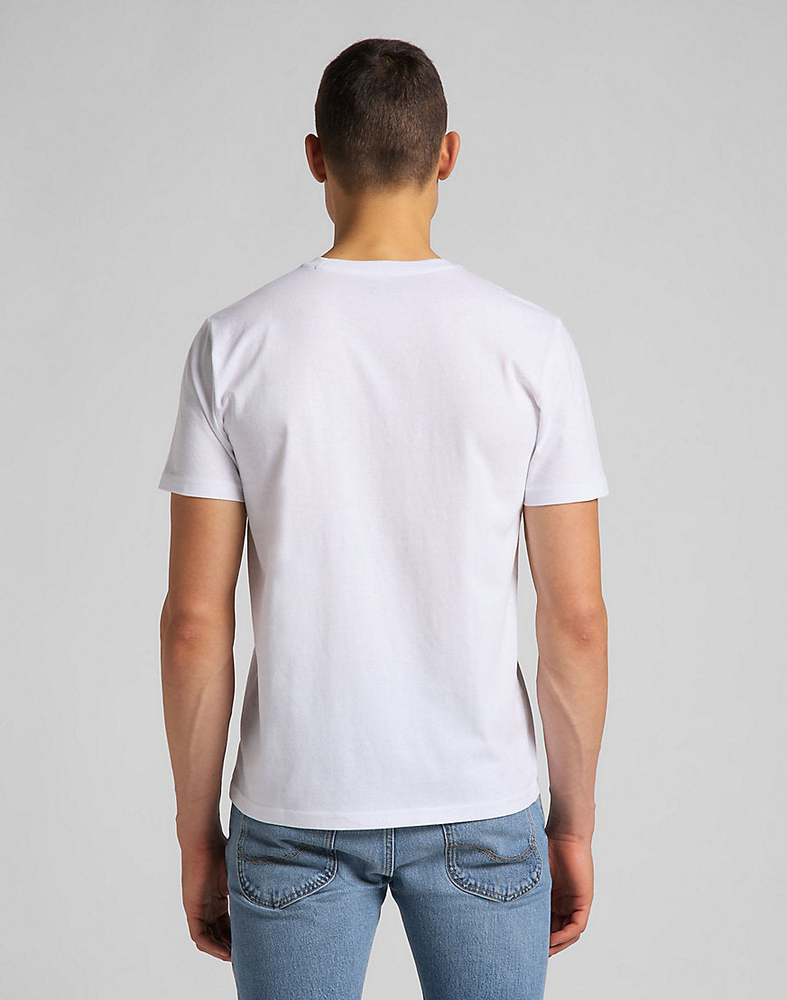 Short Sleeve Patch Logo Tee in White T-Shirts Lee