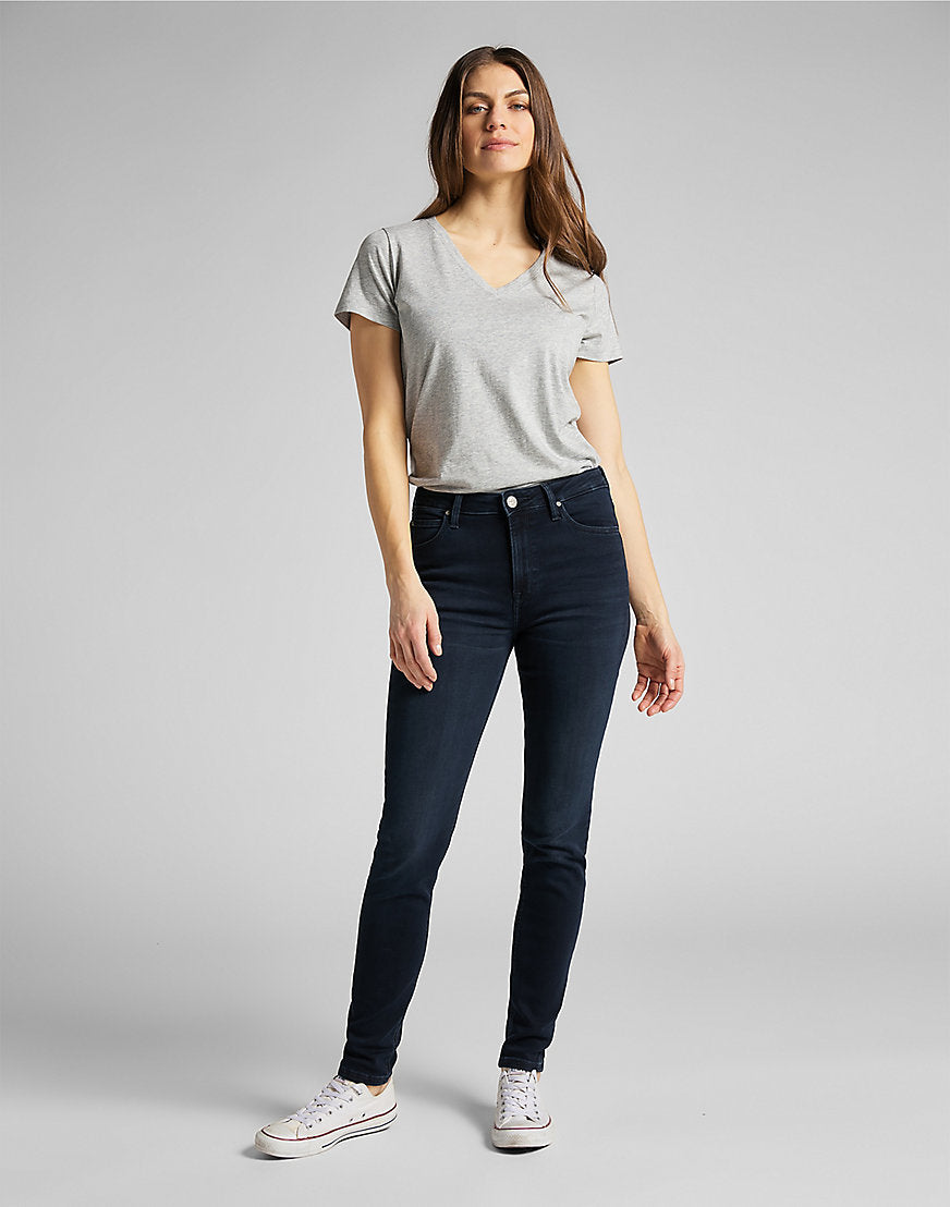 Scarlett High in Worn Ebony Jeans Lee