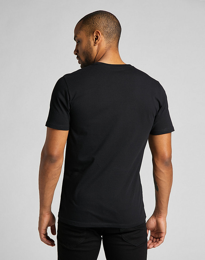 Wobbly Logo Tee in Black T-Shirts Lee