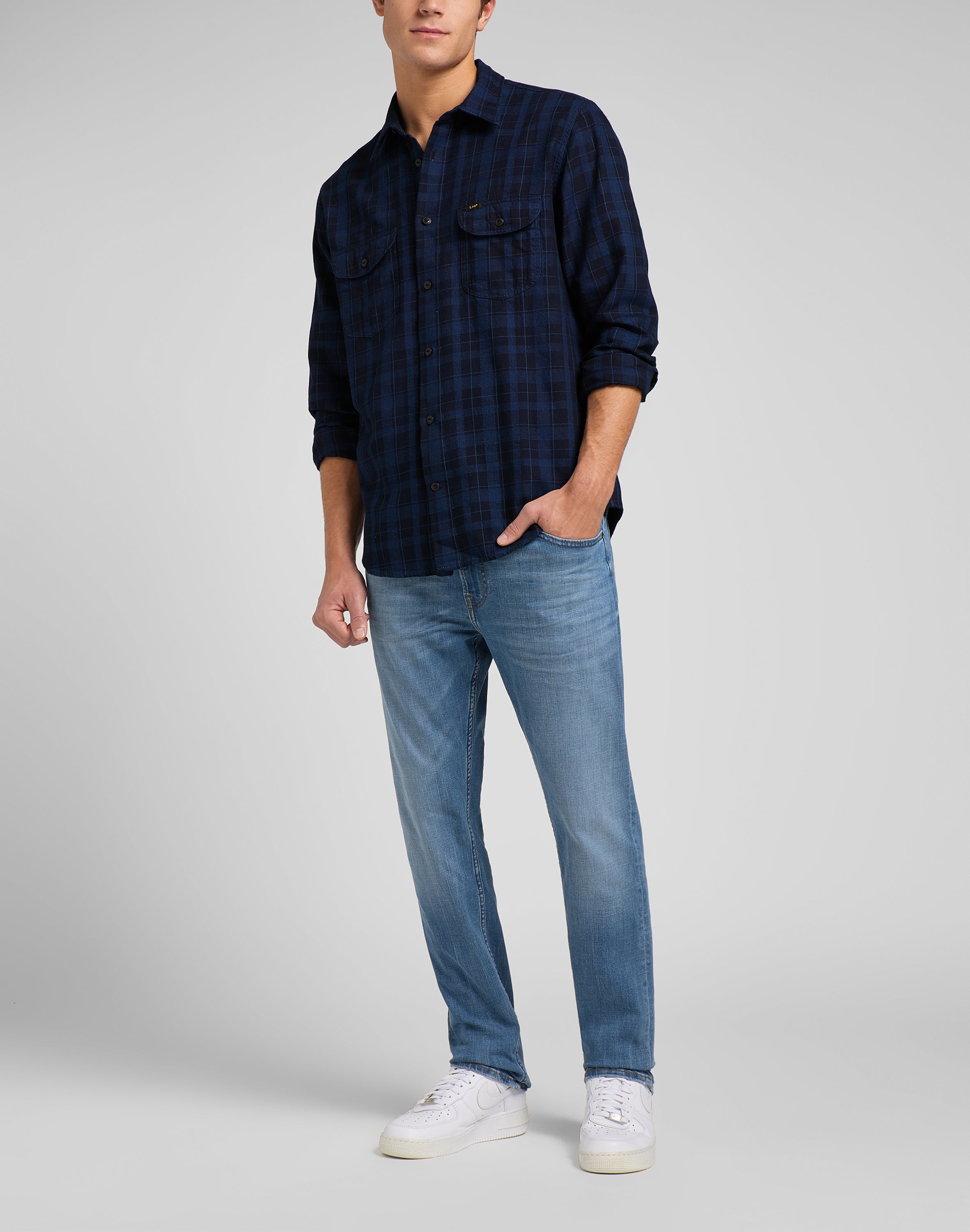 Rider in Worn In Cody Jeans Lee