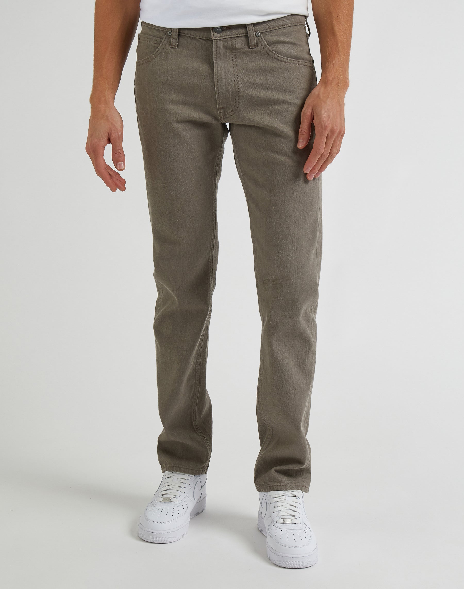 Daren Zip Fly Low Stretch in Mushroom Pants Lee