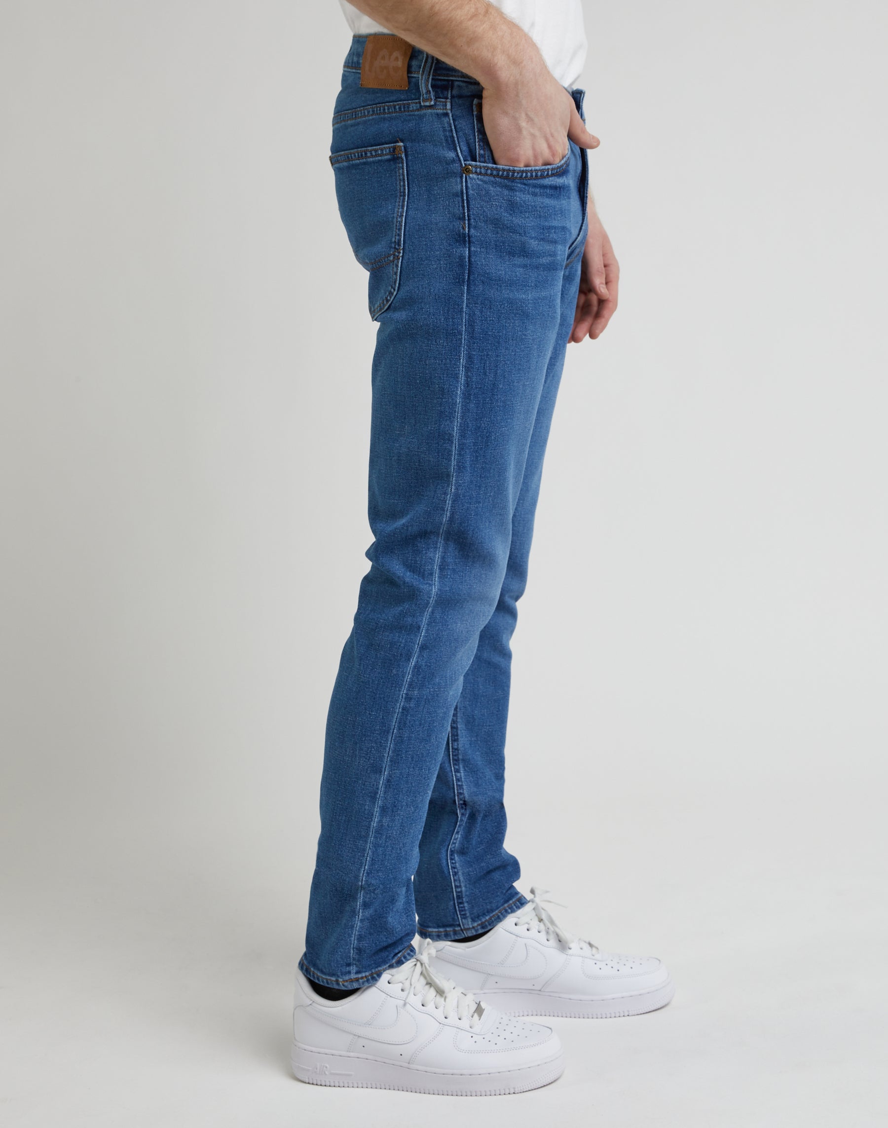 Luke in Blue Shadow Mid Jeans Lee