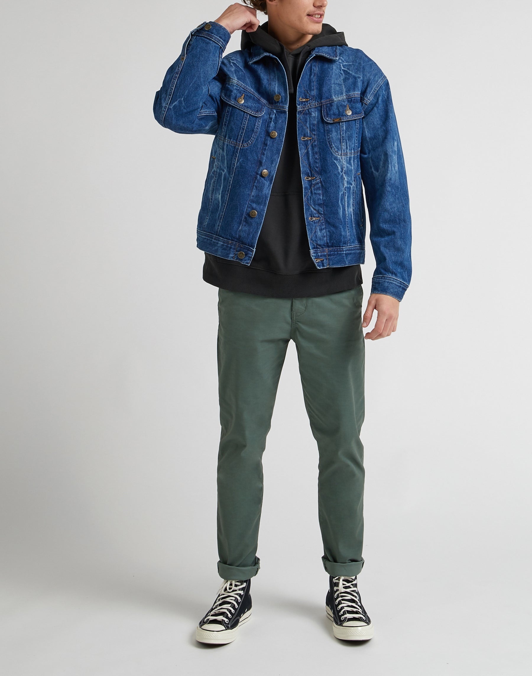 Slim Chino in Fort Green Pants Lee