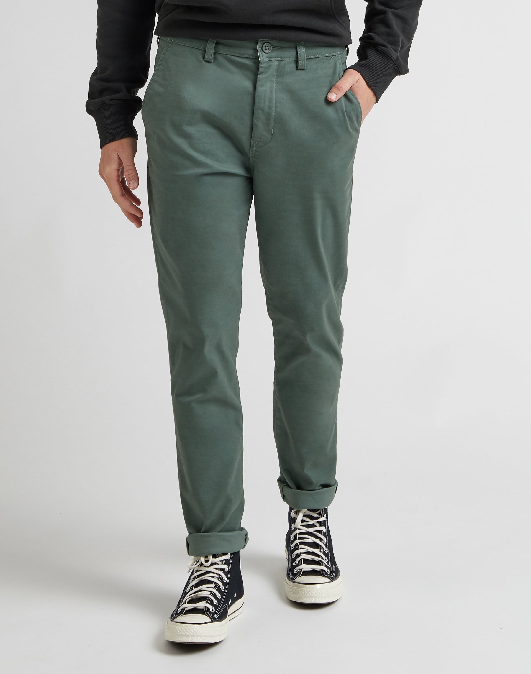 Slim Chino in Fort Green Pants Lee
