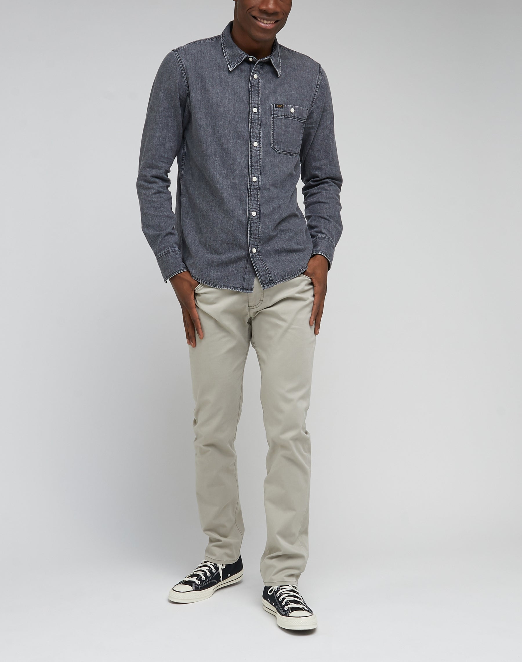 Slim Fit MVP in Mushroom Pants Lee