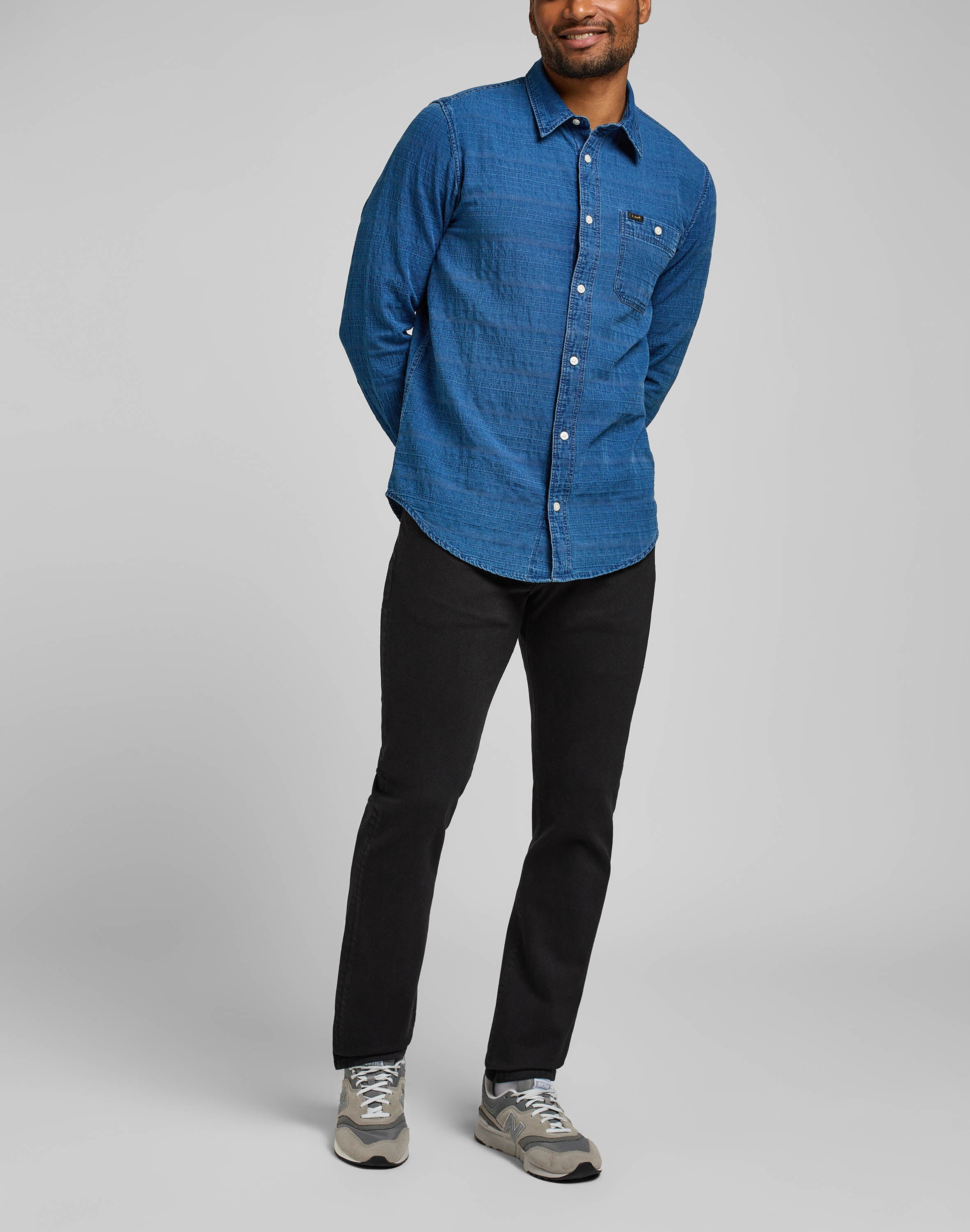 Slim Fit MVP in Black Jeans Lee