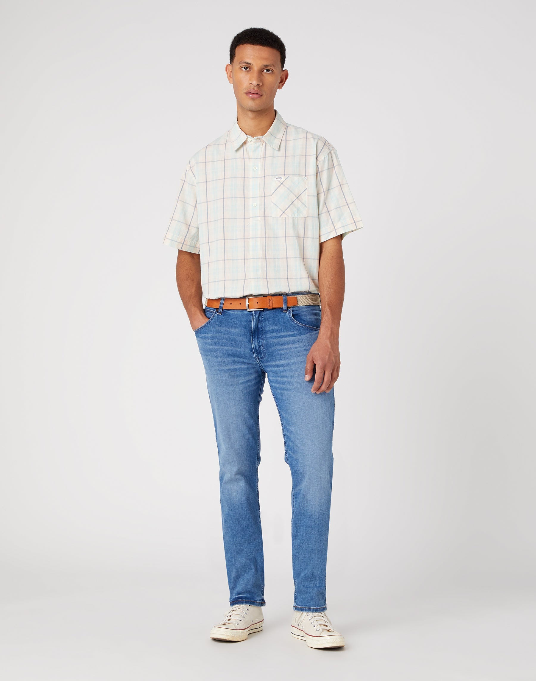Webbing Belt in Peyote Beige Belt Wrangler