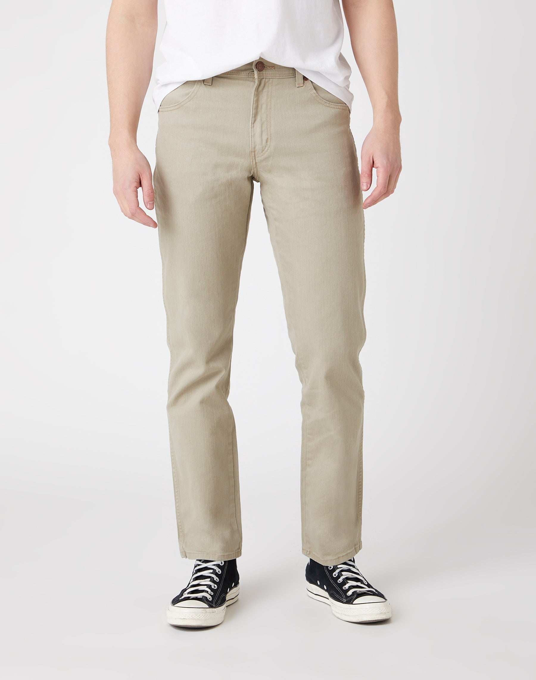 Regular Fit Low Stretch in Camel Pants Wrangler