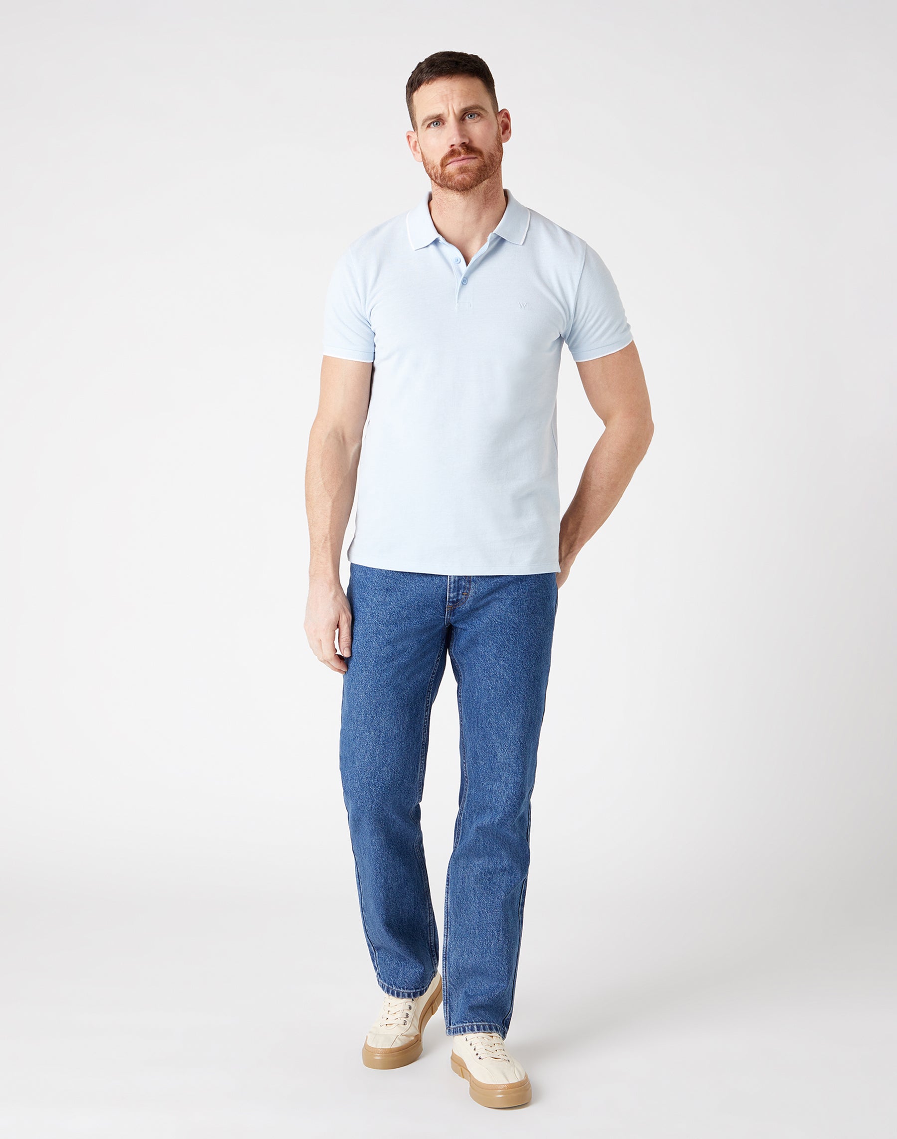 Straight Non Stretch in Medium Stonewash Jeans Wrangler