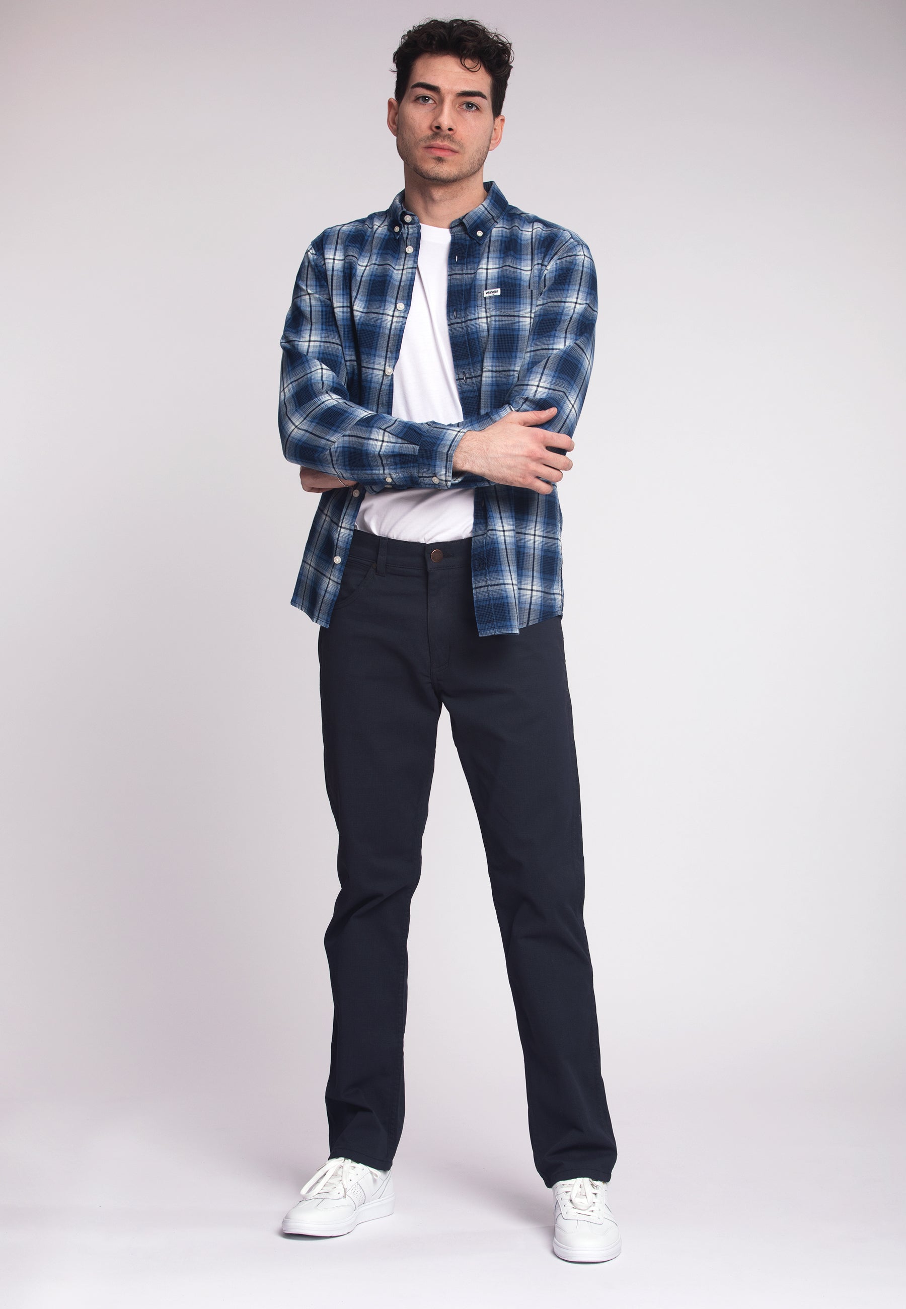 Greensboro twill in dark navy pants Wrangler