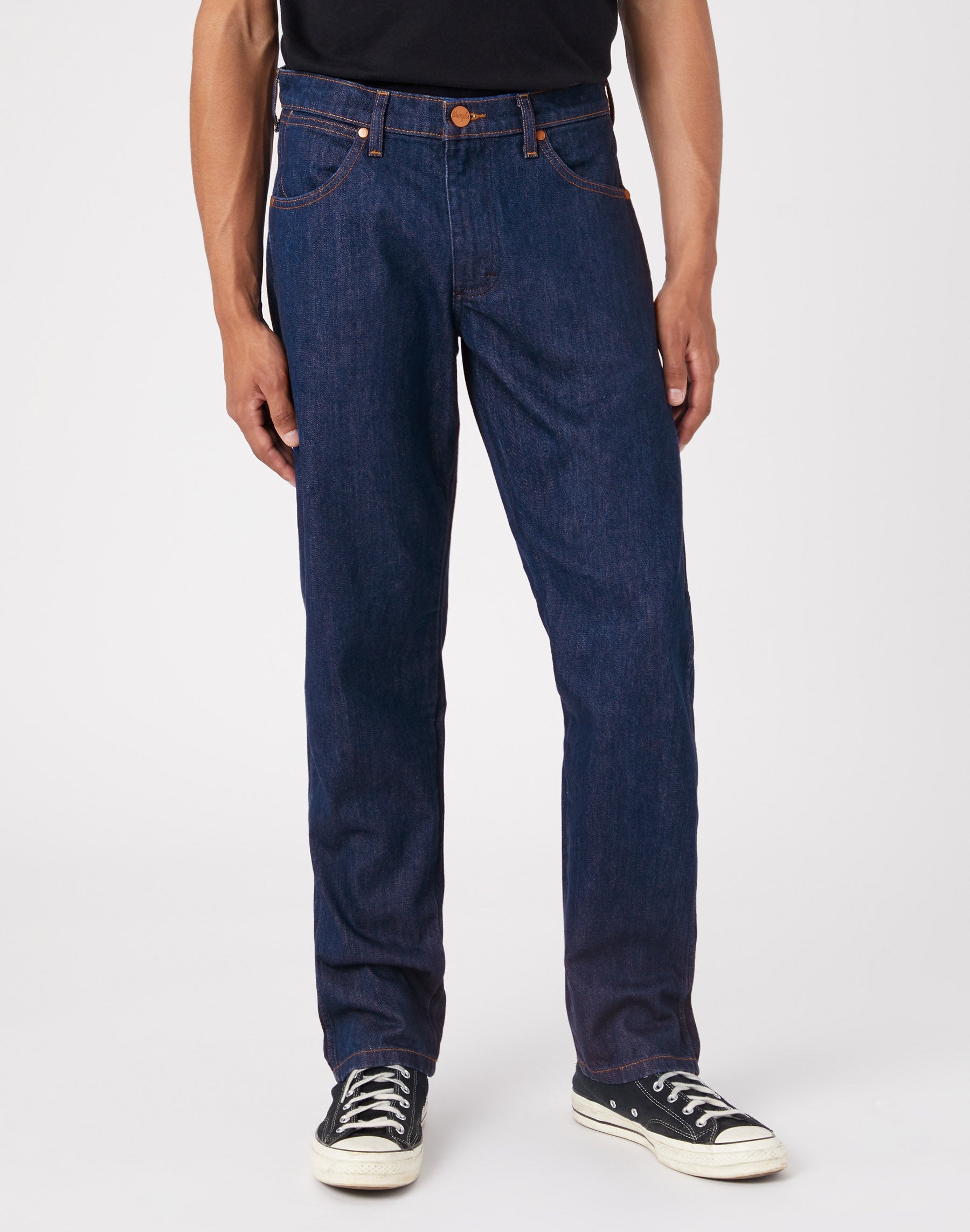 Frontier in Wrangler Blue Jeans Wrangler