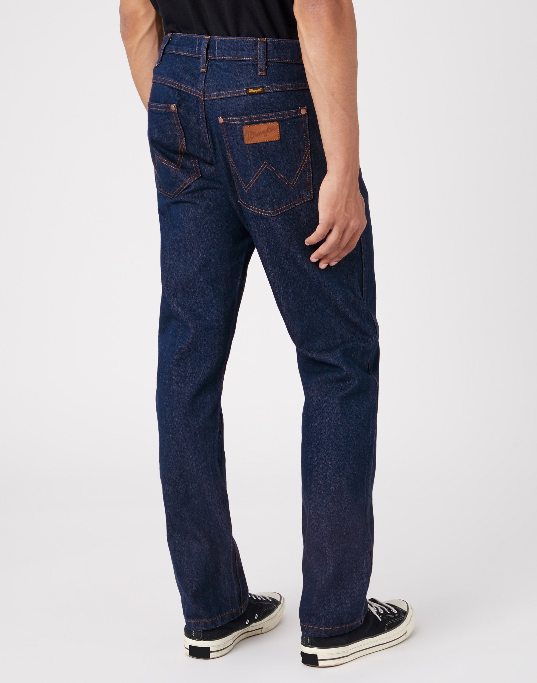 Frontier in Wrangler Blue Jeans Wrangler