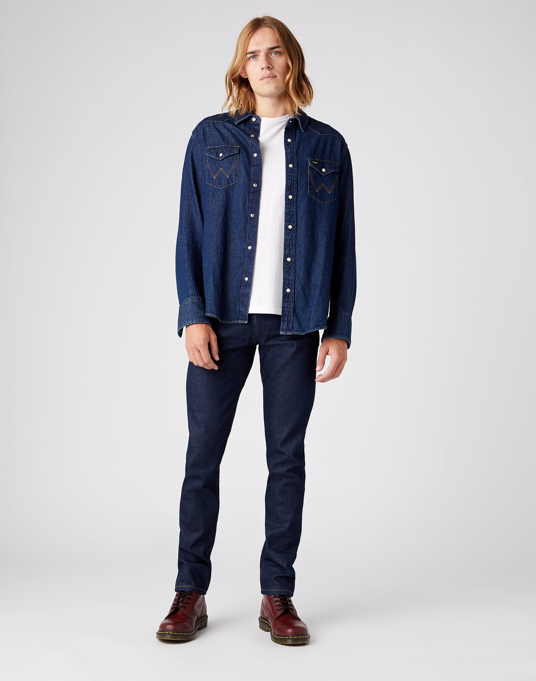 Icons 11MWZ Western Slim Jeans in New Jeans Wrangler