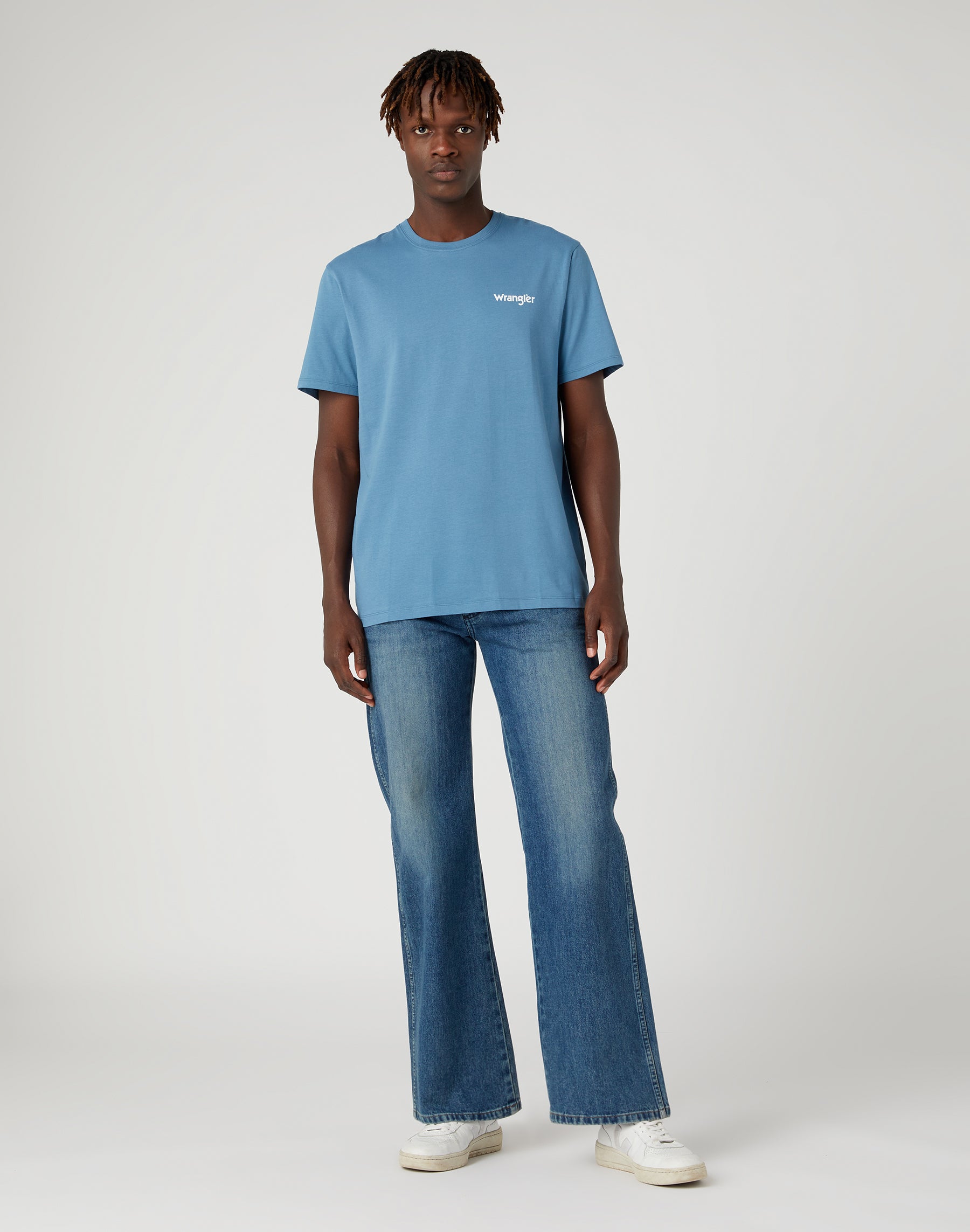 2Pack Sign Off Tee in Captains Blue T-Shirts Wrangler