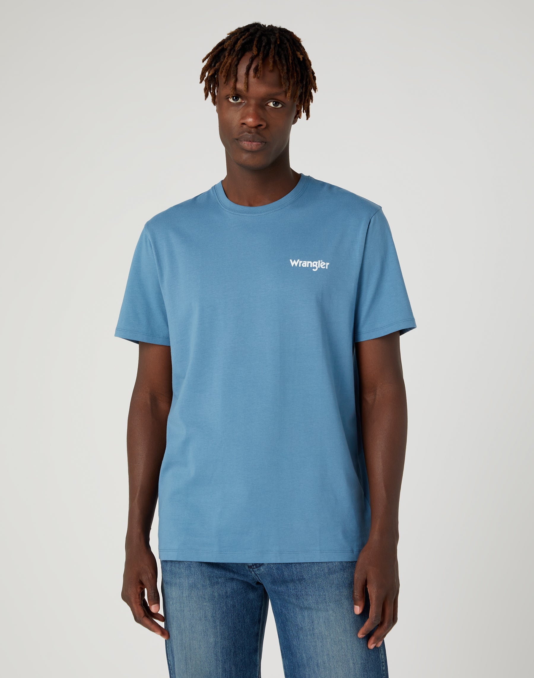 2Pack Sign Off Tee in Captains Blue T-Shirts Wrangler