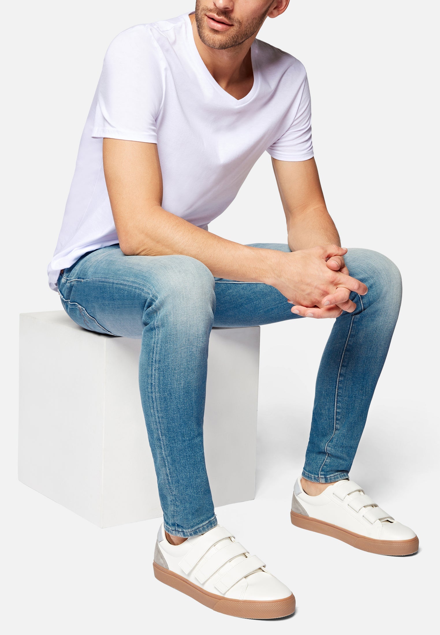 James Ash Blue Ultra Move Jeans Mavi