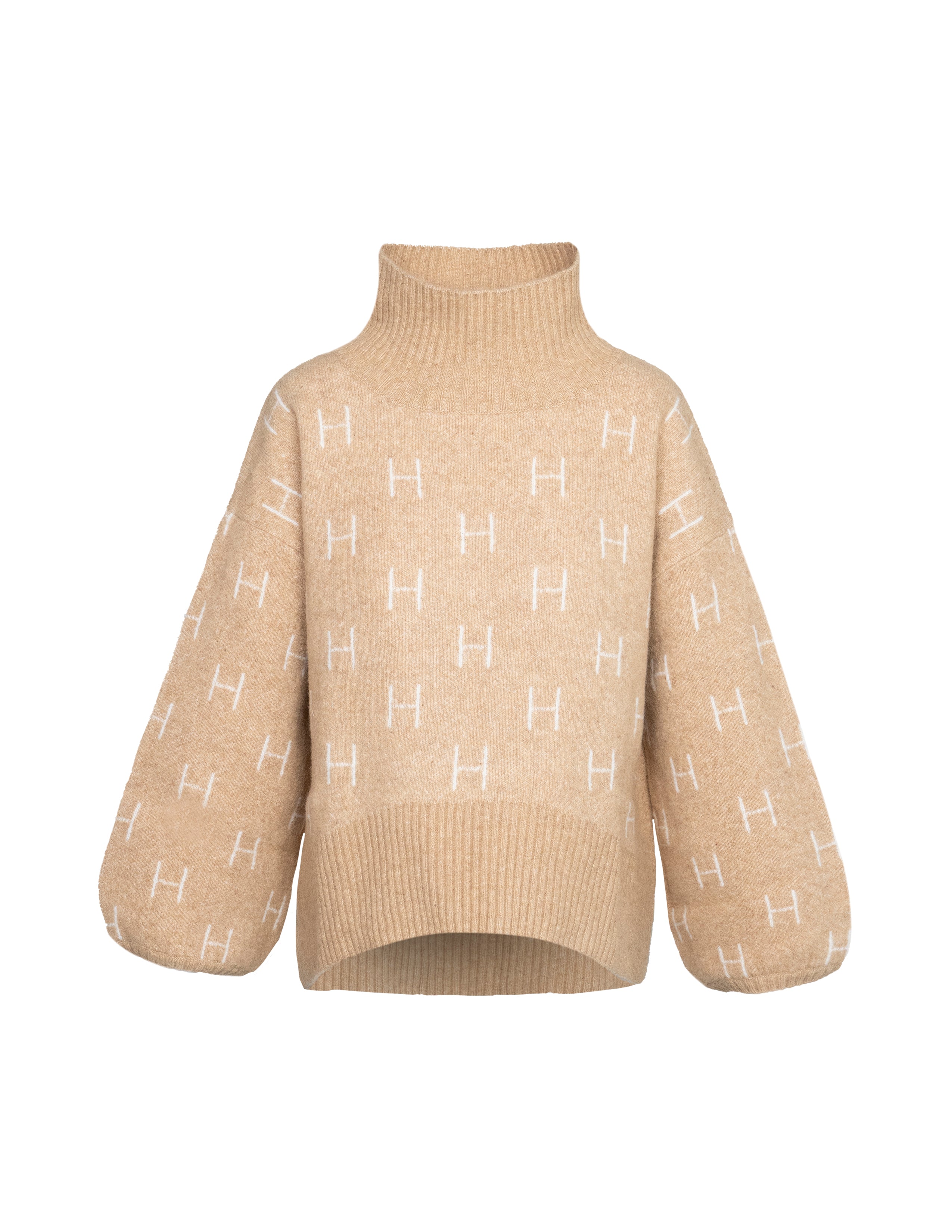 FAM Sweater Short in Light Beige Sweater Hést   