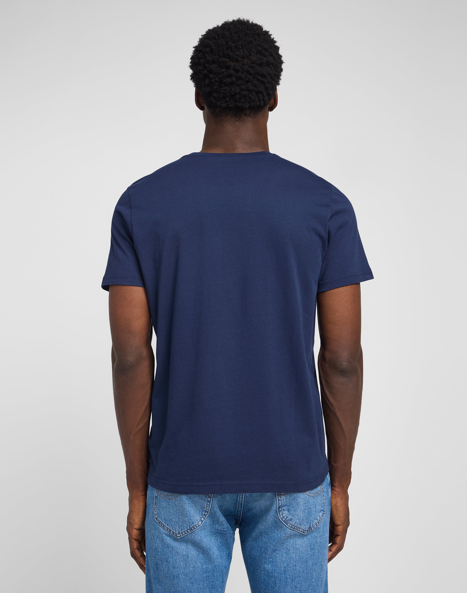 Patch Logo Tee in Navy T-Shirts Lee