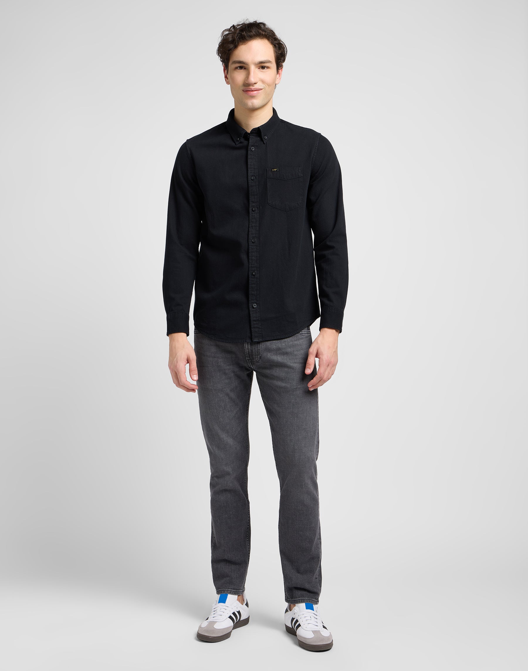 Lee Button Down in Black Shirts Lee