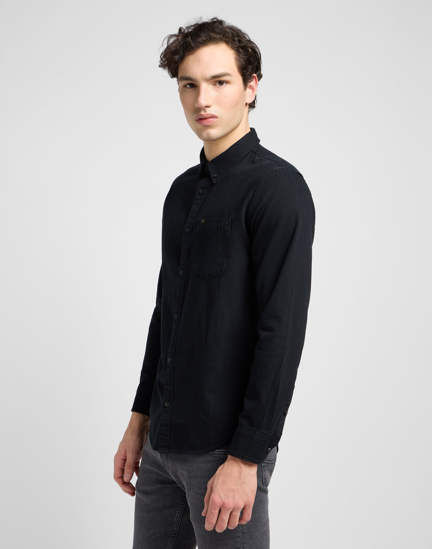 Lee Button Down in Black Shirts Lee