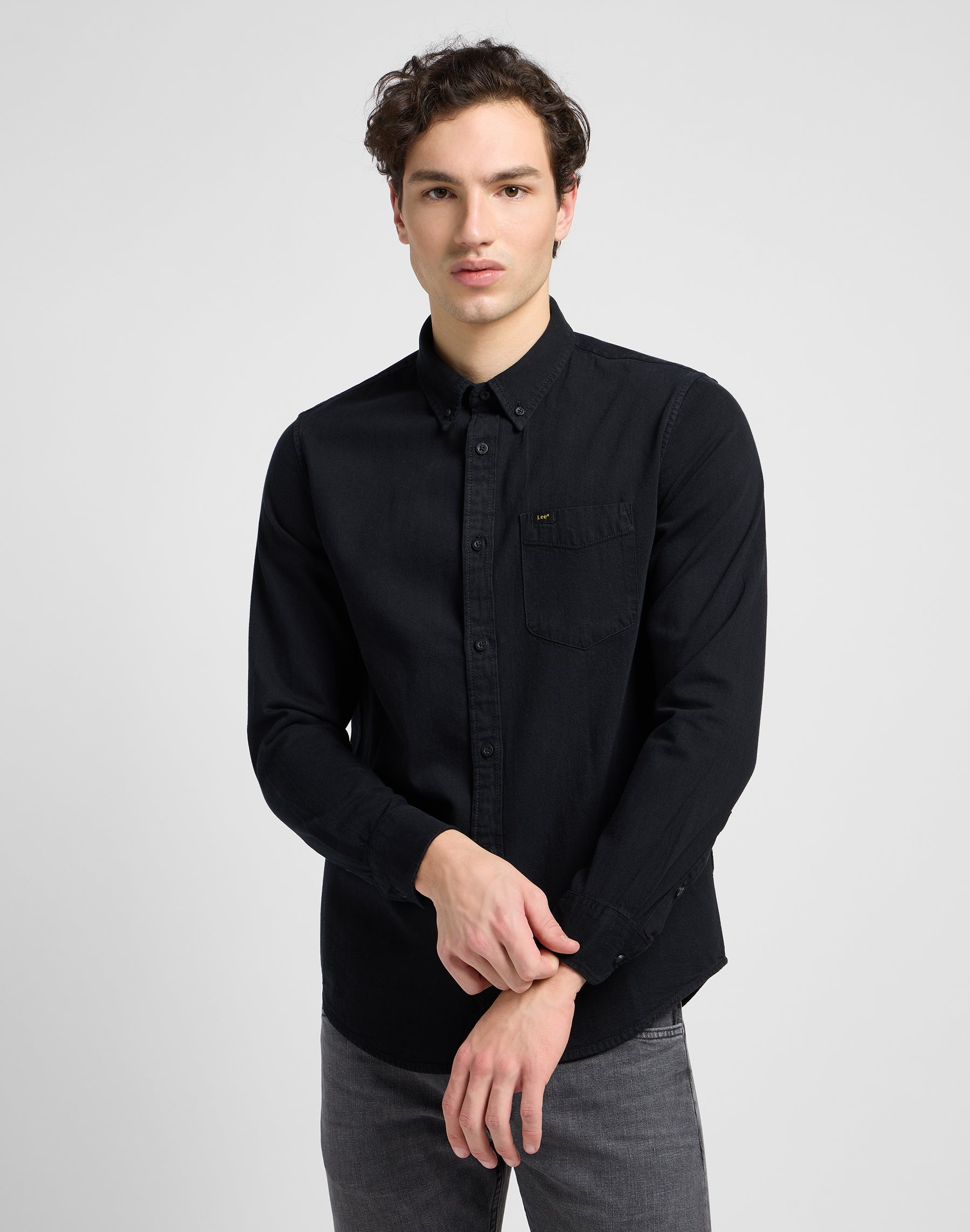 Lee Button Down in Black Shirts Lee