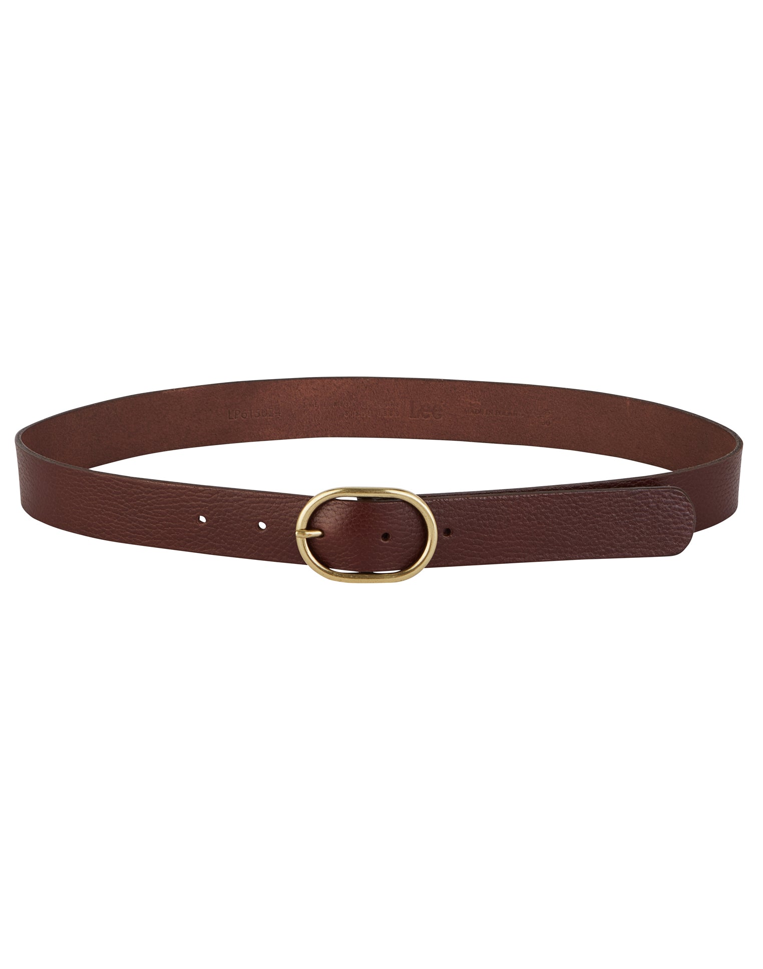 Wide Leather Belt in Dark Brown Belt Lee   