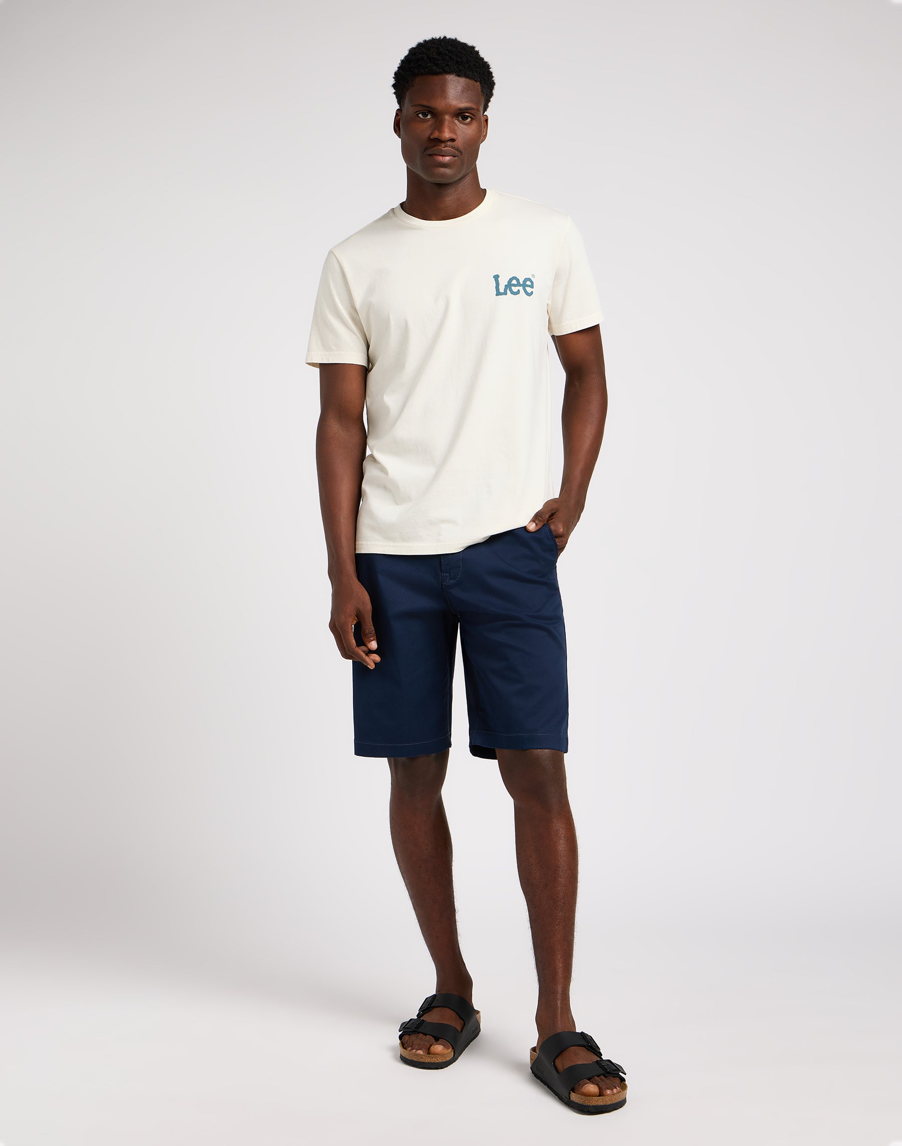 Regular chino shorts in deep navy Shorts Lee   