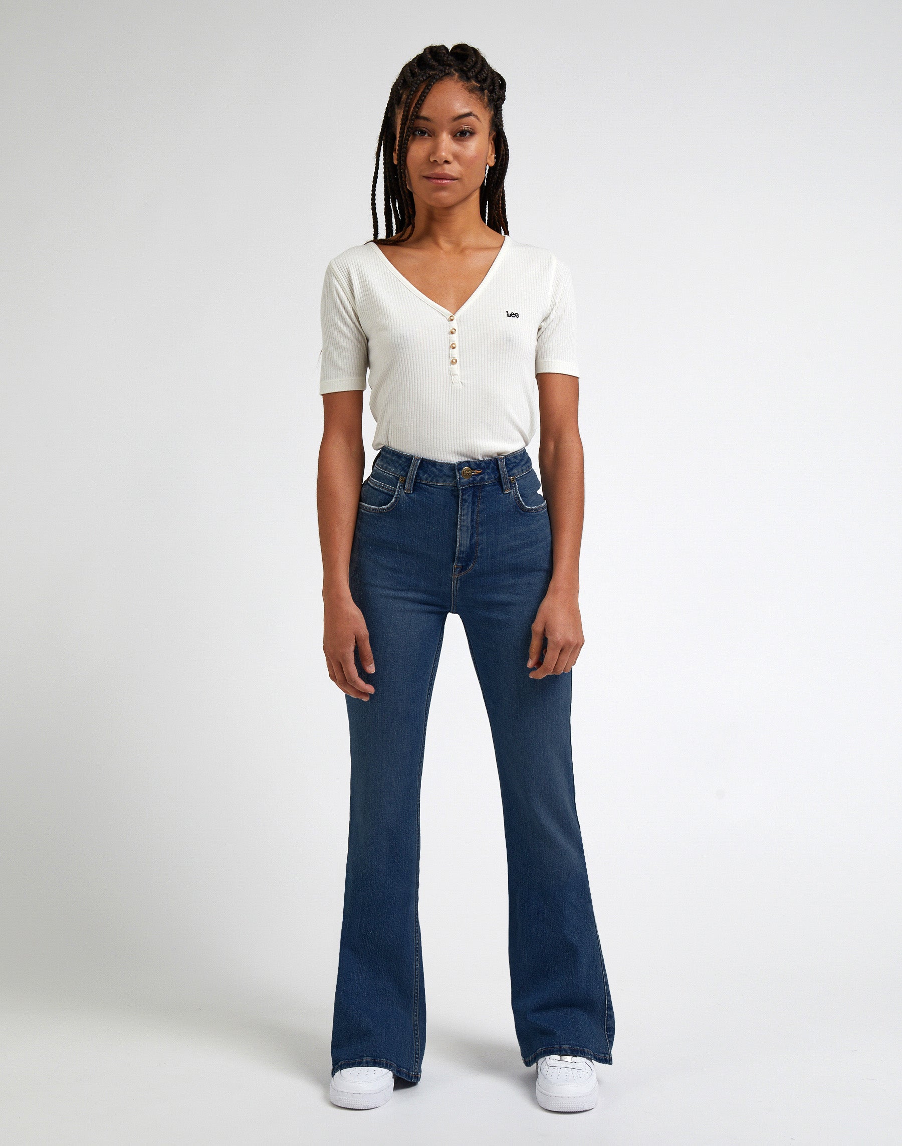 Breese in Blue Typhoon Jeans Lee   