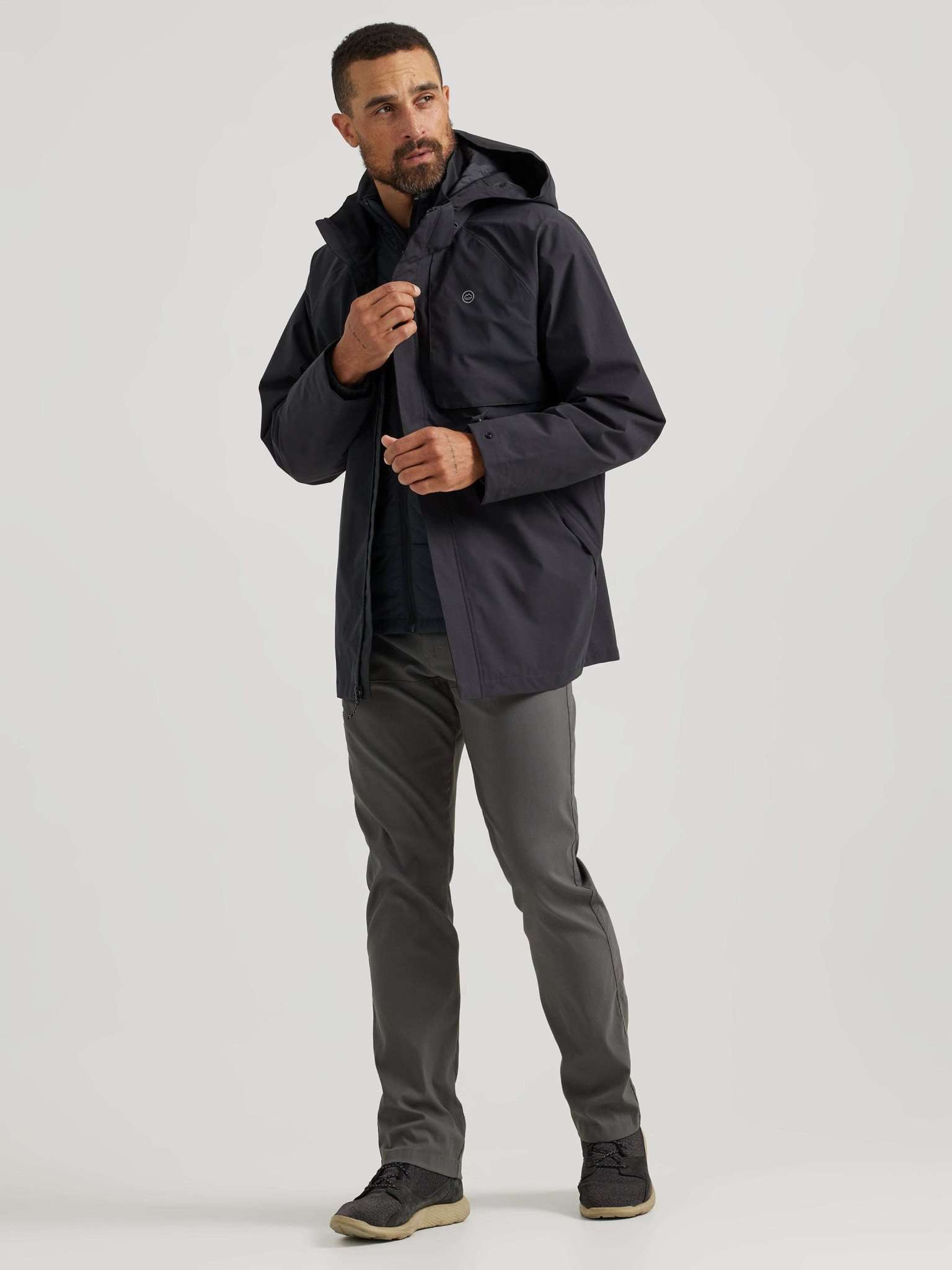 Waterproof Jacket in Jet Black Jackets Wrangler   