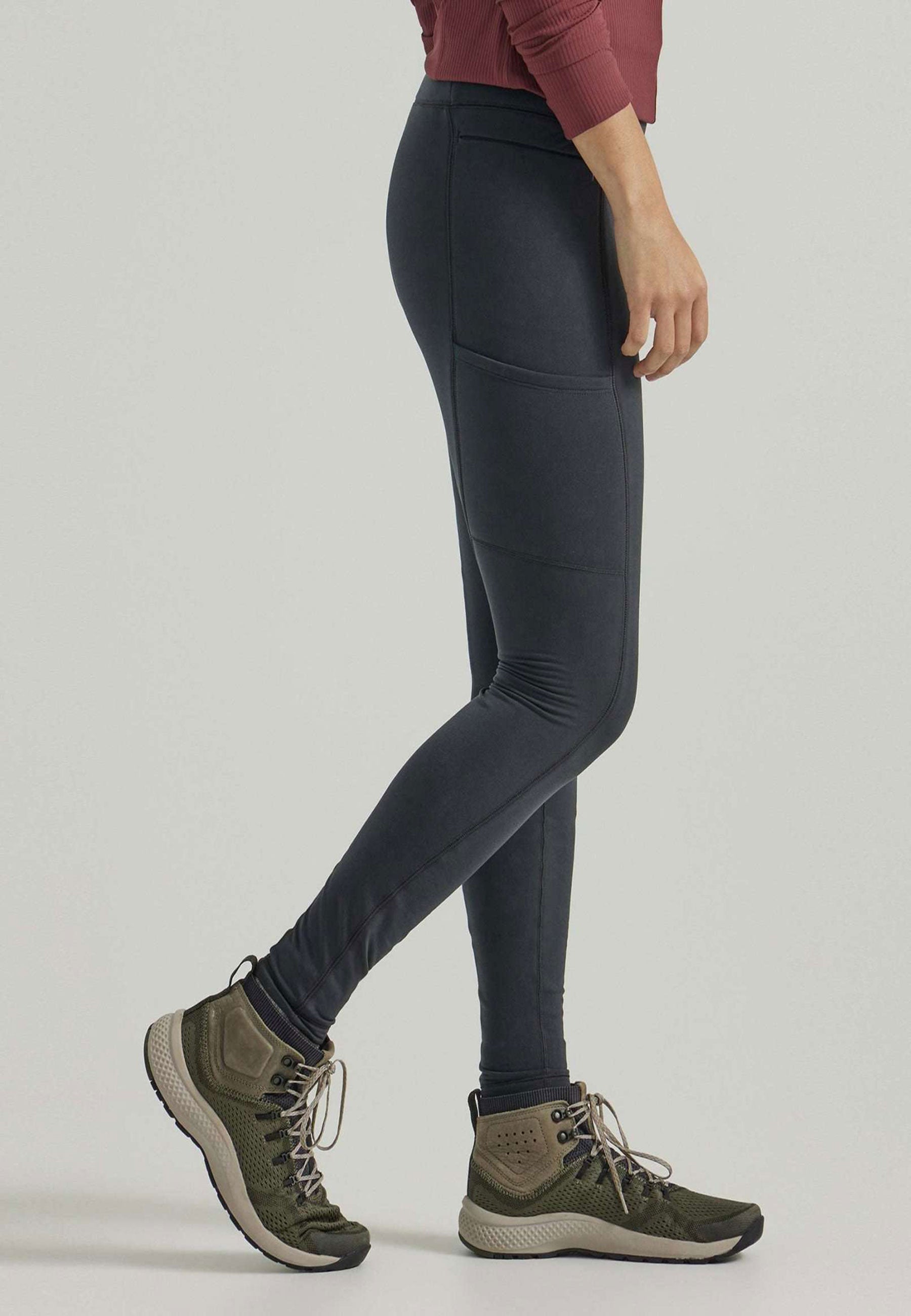 Brushed Back Legging in Jet Black Pants Wrangler   