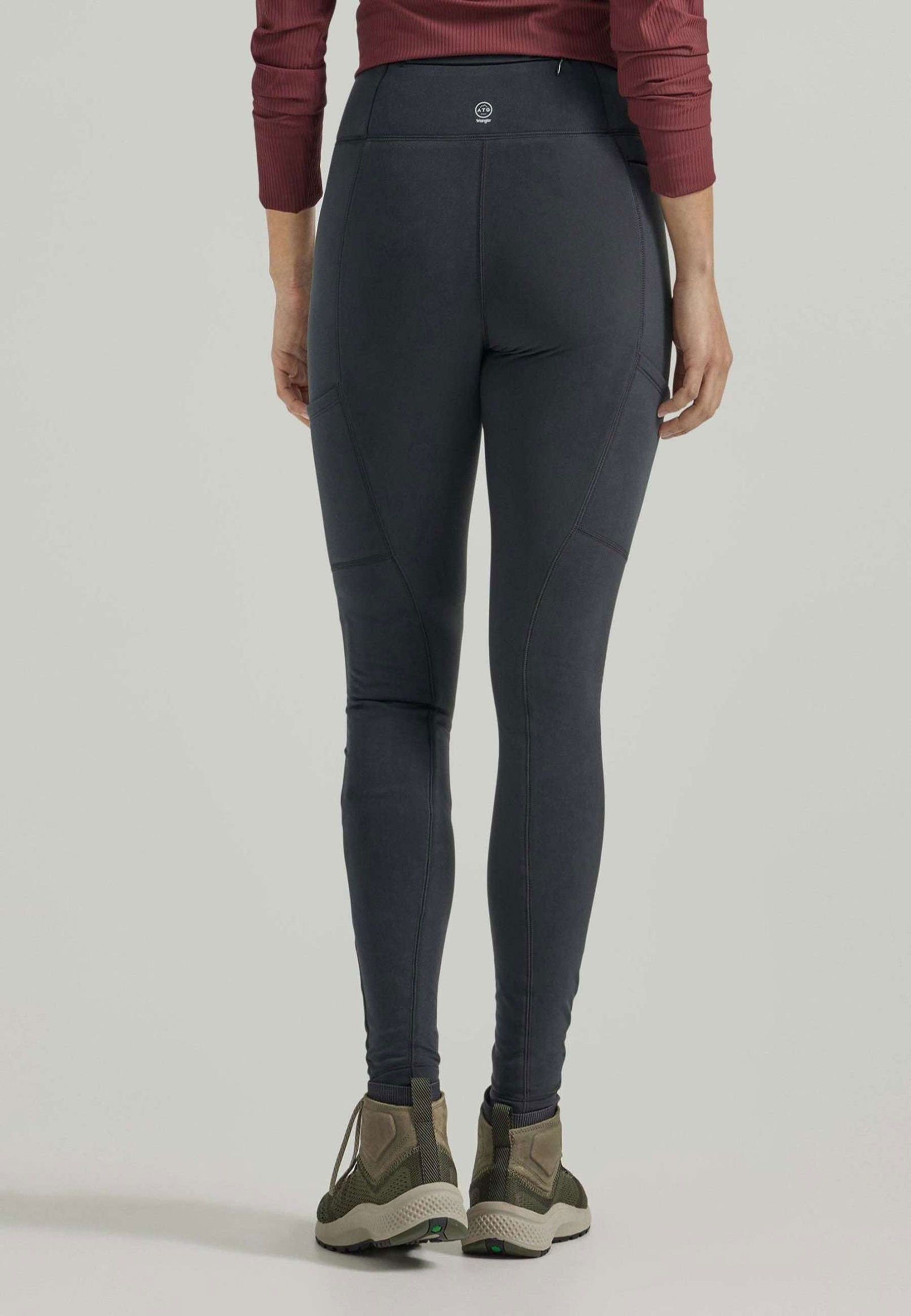 Brushed Back Legging in Jet Black Pants Wrangler   