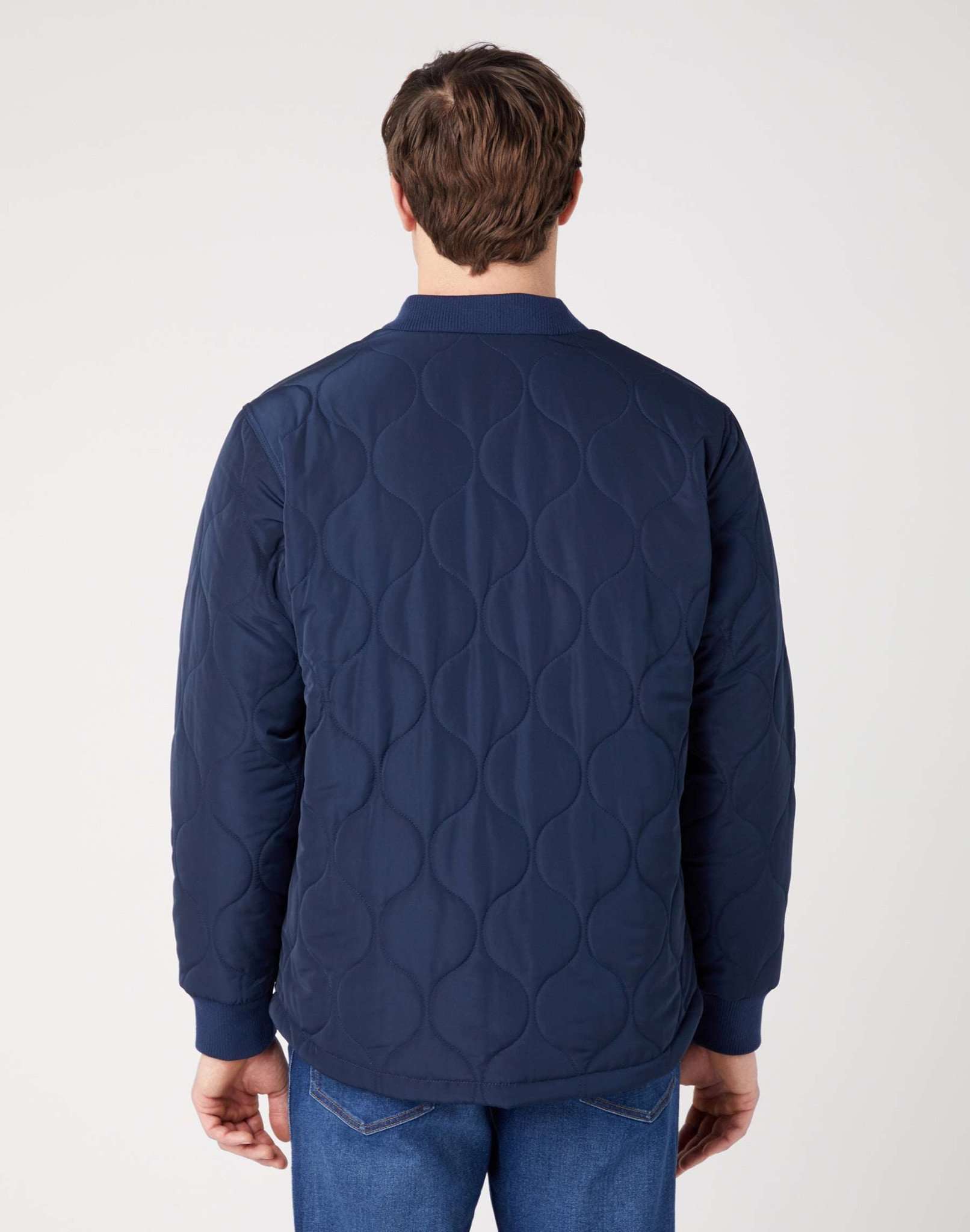 Padded Jacket in Navy Jackets Wrangler   