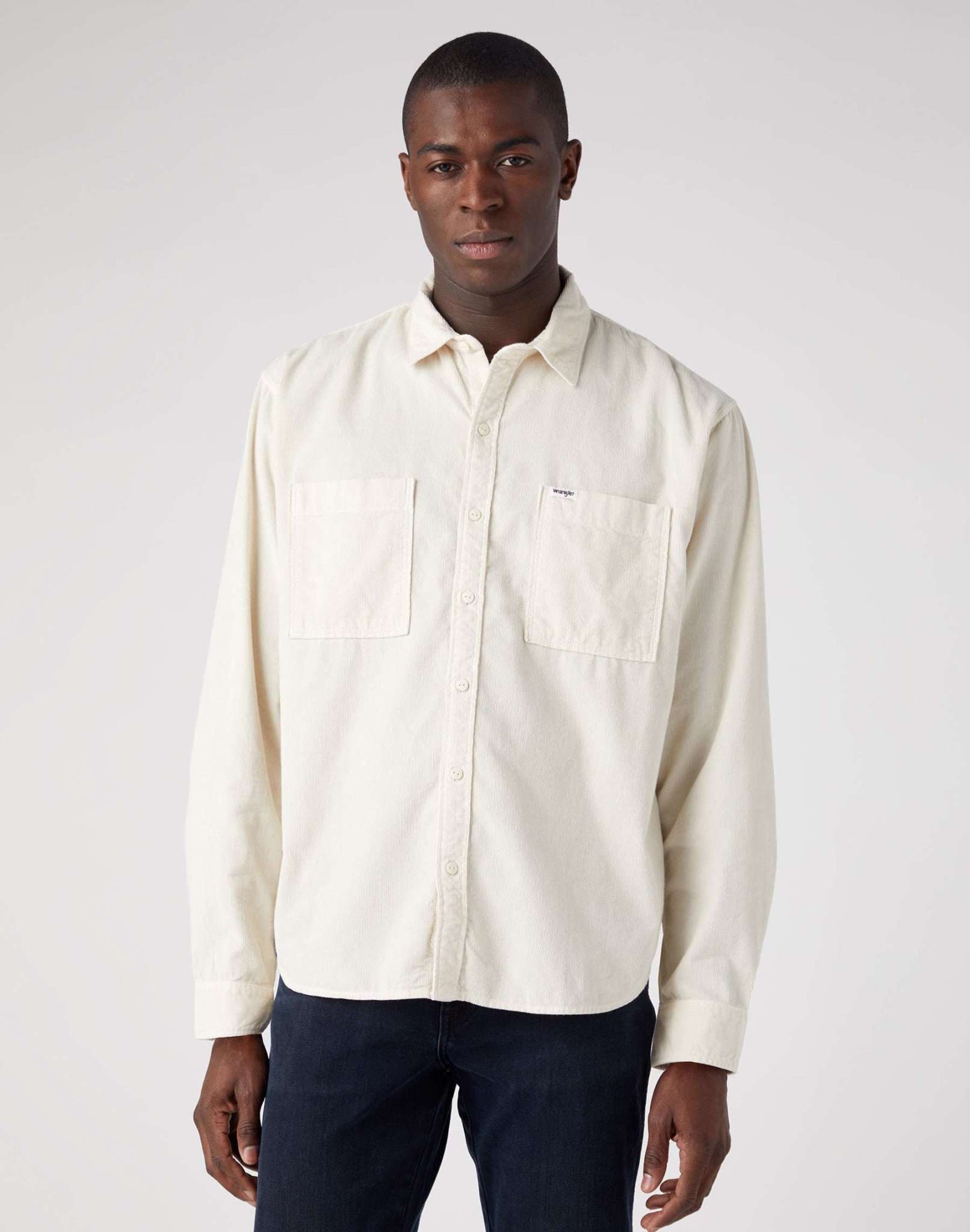 2 Pocket Patch in Rainy Day Shirts Wrangler   