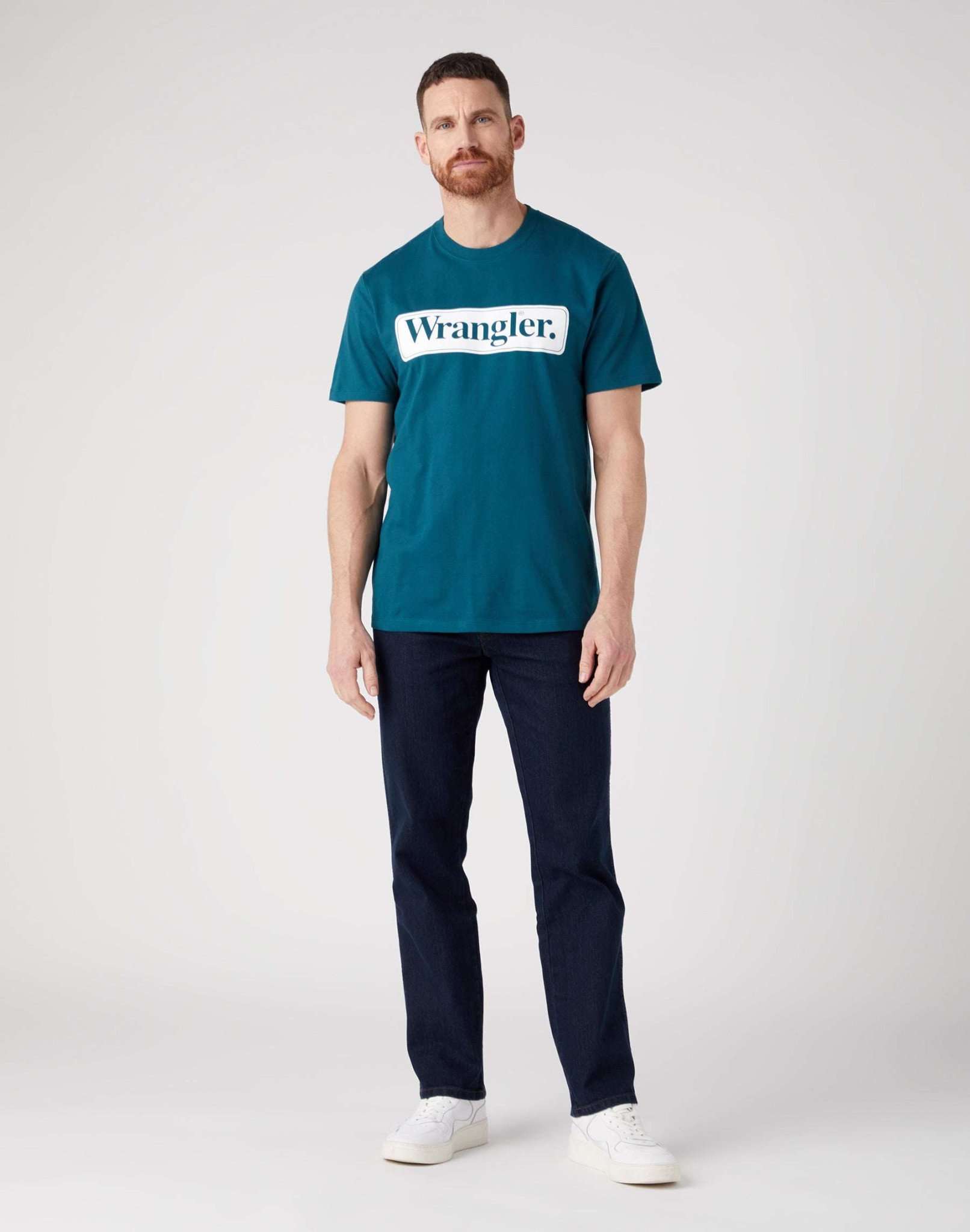 Wrangler Tee in Deep Teal Green T-Shirts Wrangler   