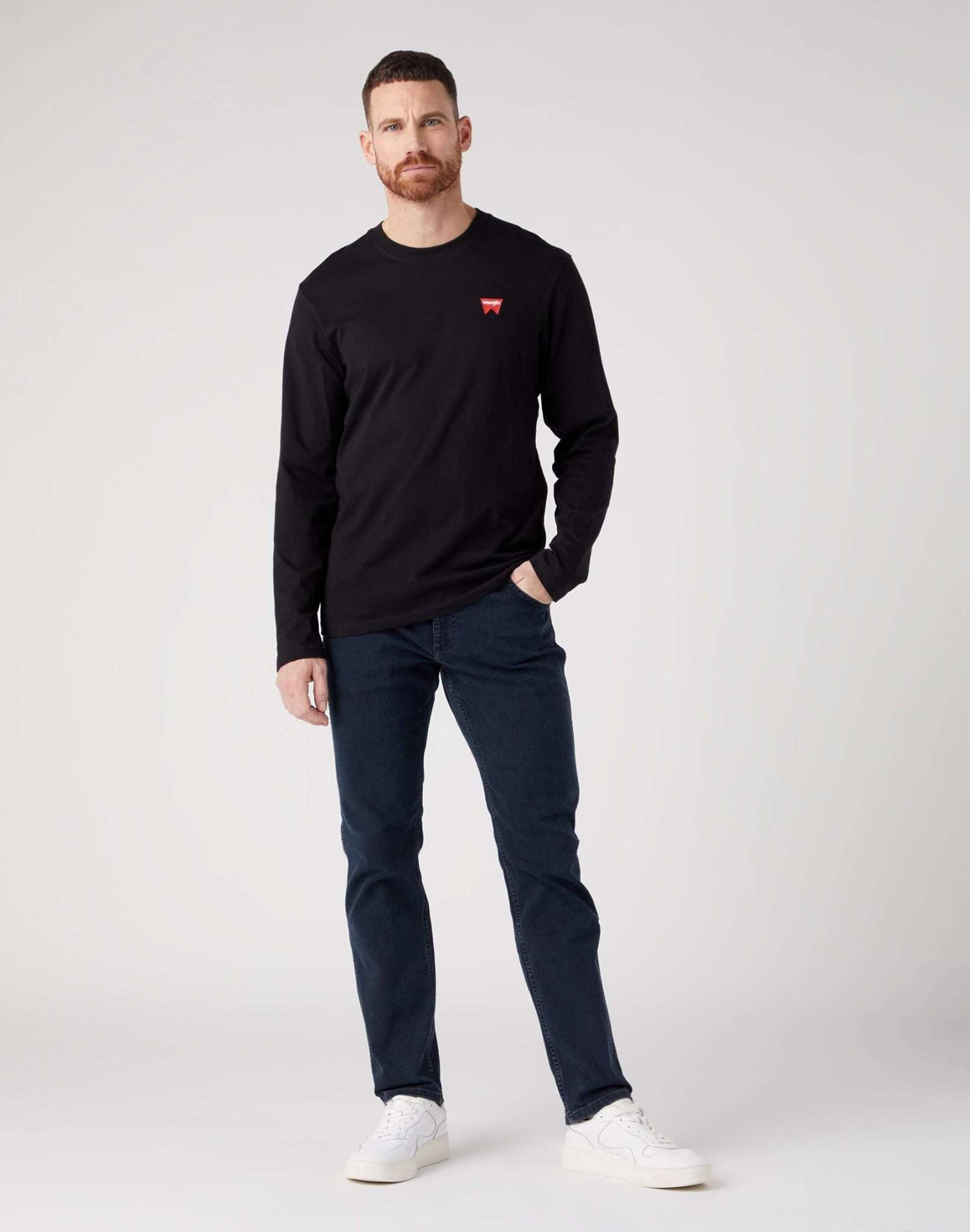 LS Sign Off Tee in Black Sweater Wrangler   