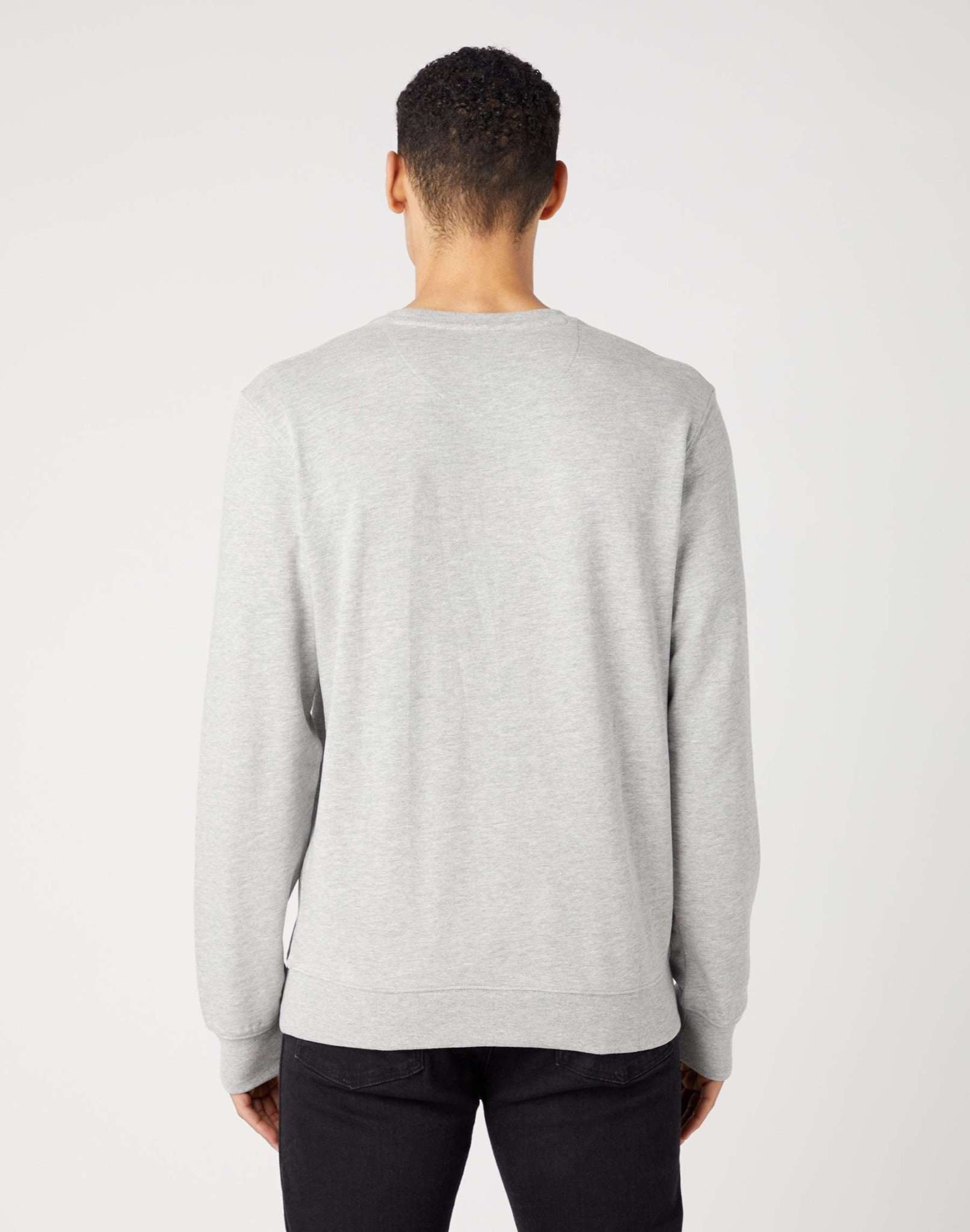 Seasonal Crew in Mid Grey Melee Sweatshirts Wrangler   