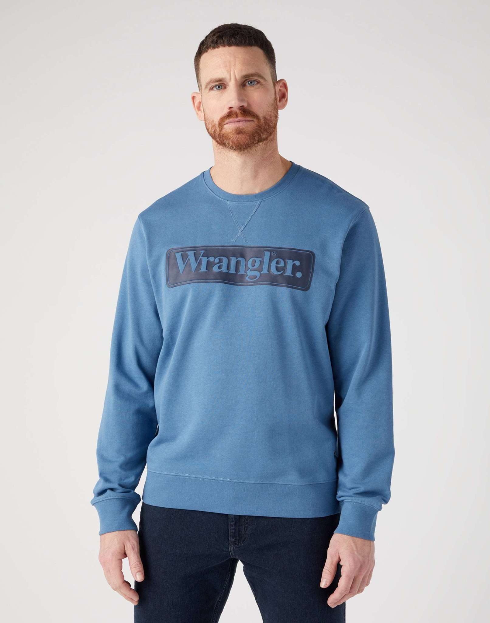 Seasonal Crew in Captains Blue Sweatshirts Wrangler   