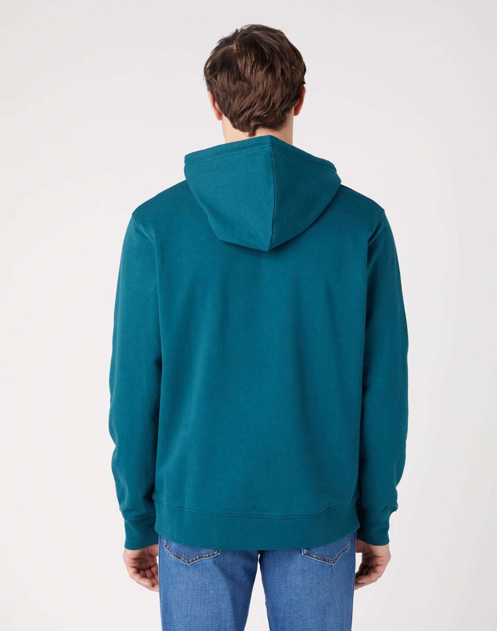 Sign Off Hoodie in Deep Teal Green Hoodie Wrangler   