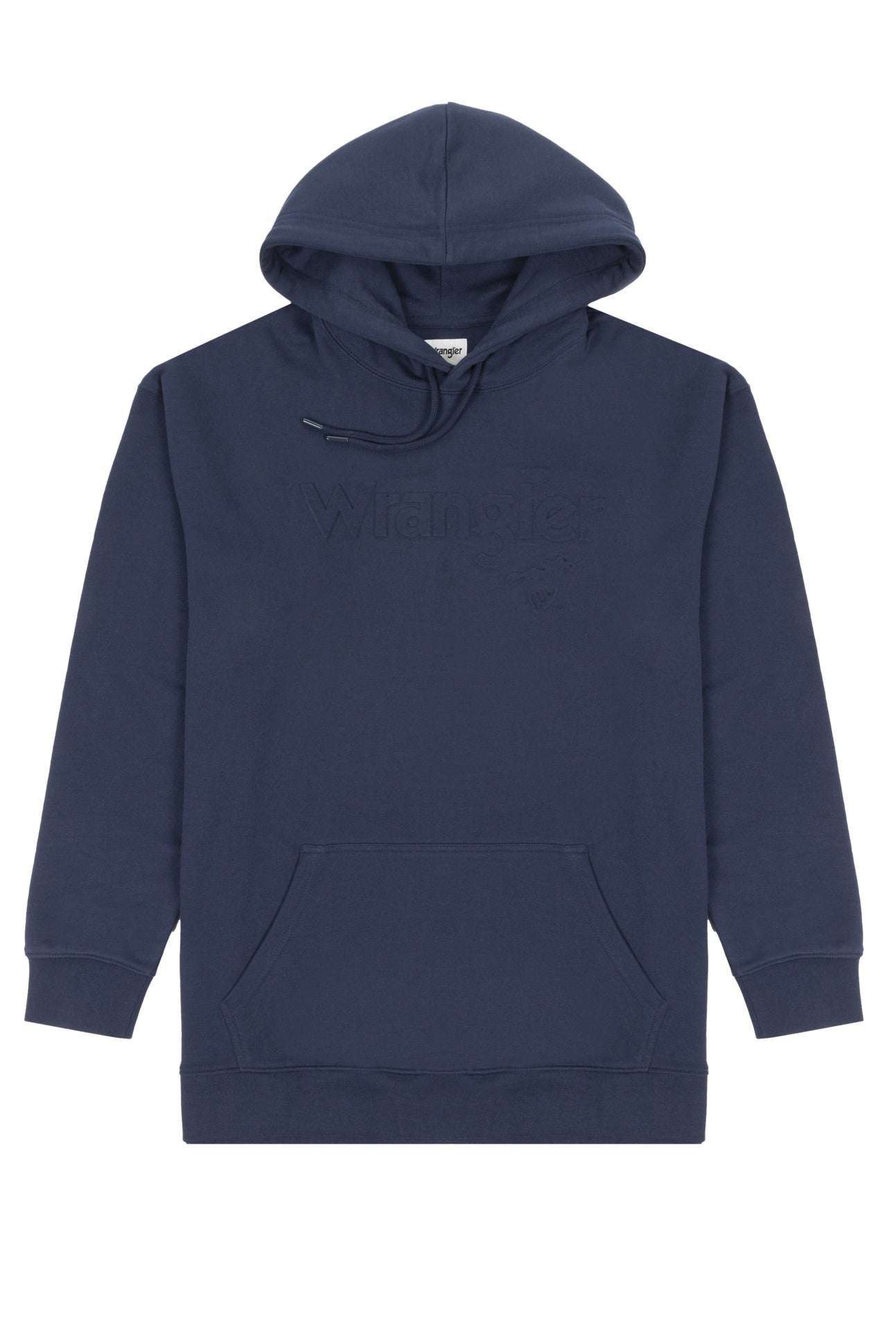 Logo Hoodie in Navy Hoodie Wrangler   