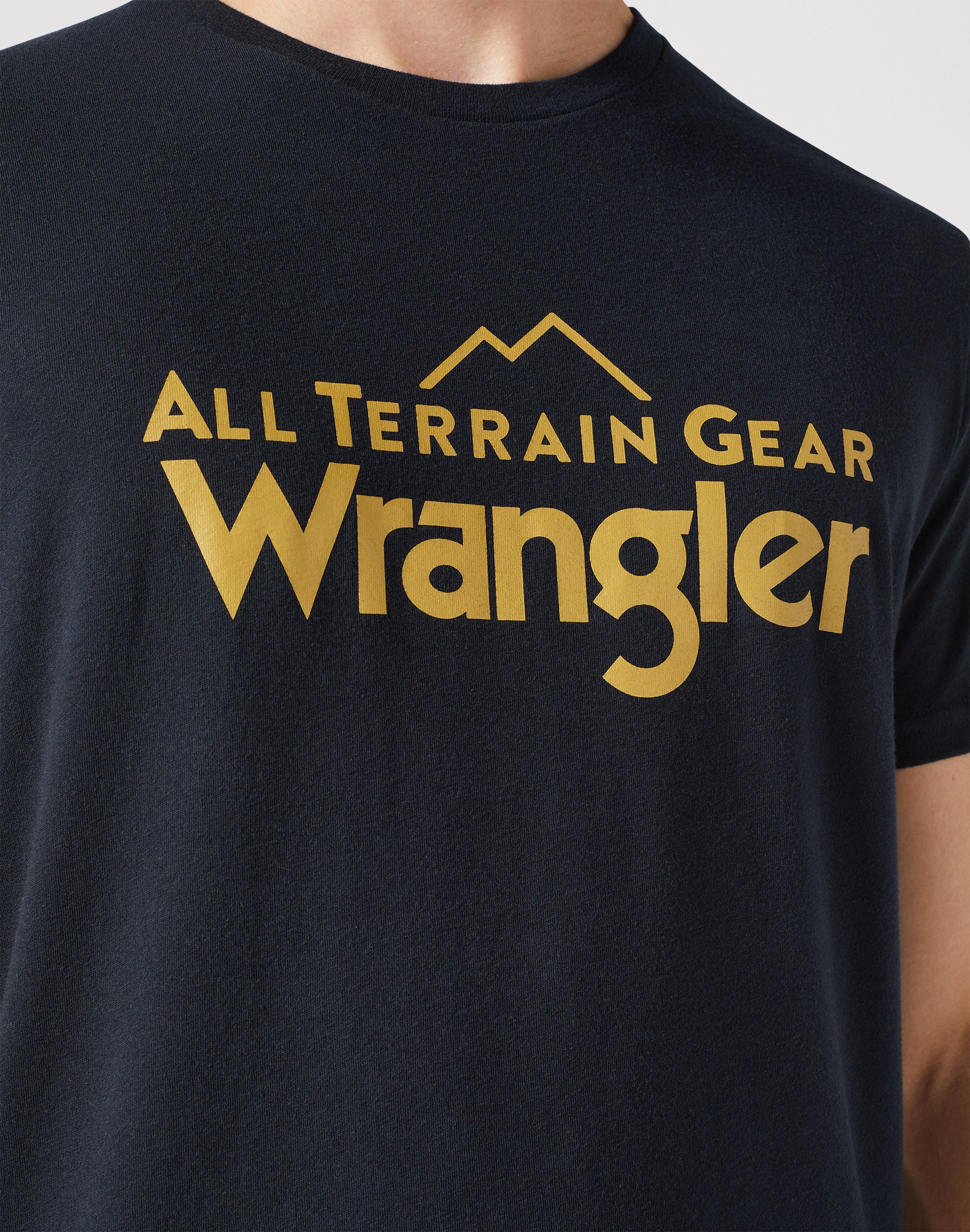 Logo Tee in Jet Black T-Shirts Wrangler   