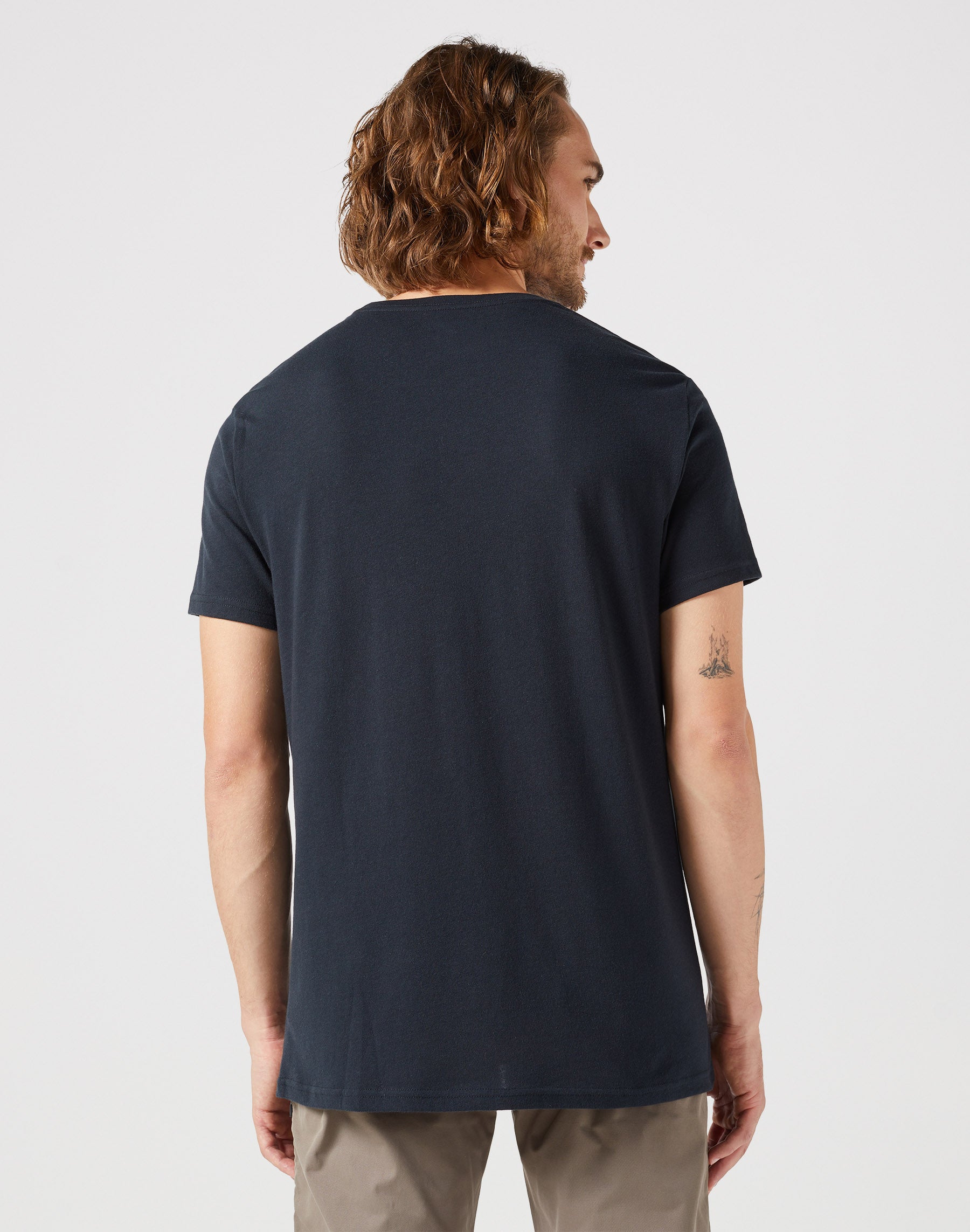 Logo Tee in Jet Black T-Shirts Wrangler   