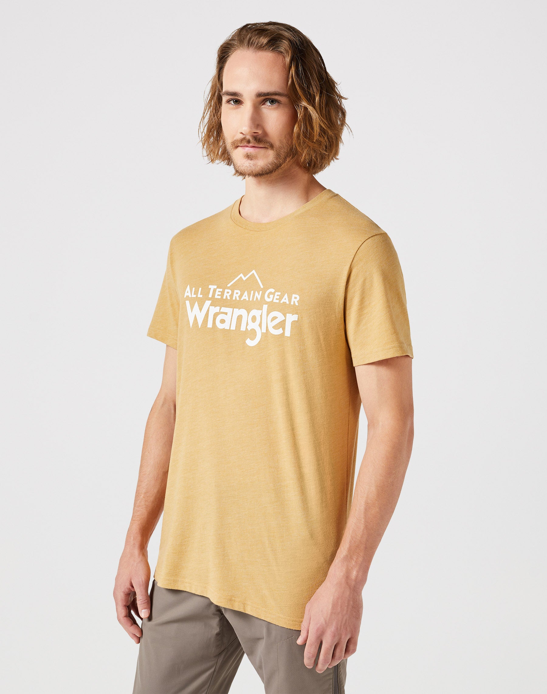 Logo Tee in Antelope T-Shirts Wrangler   