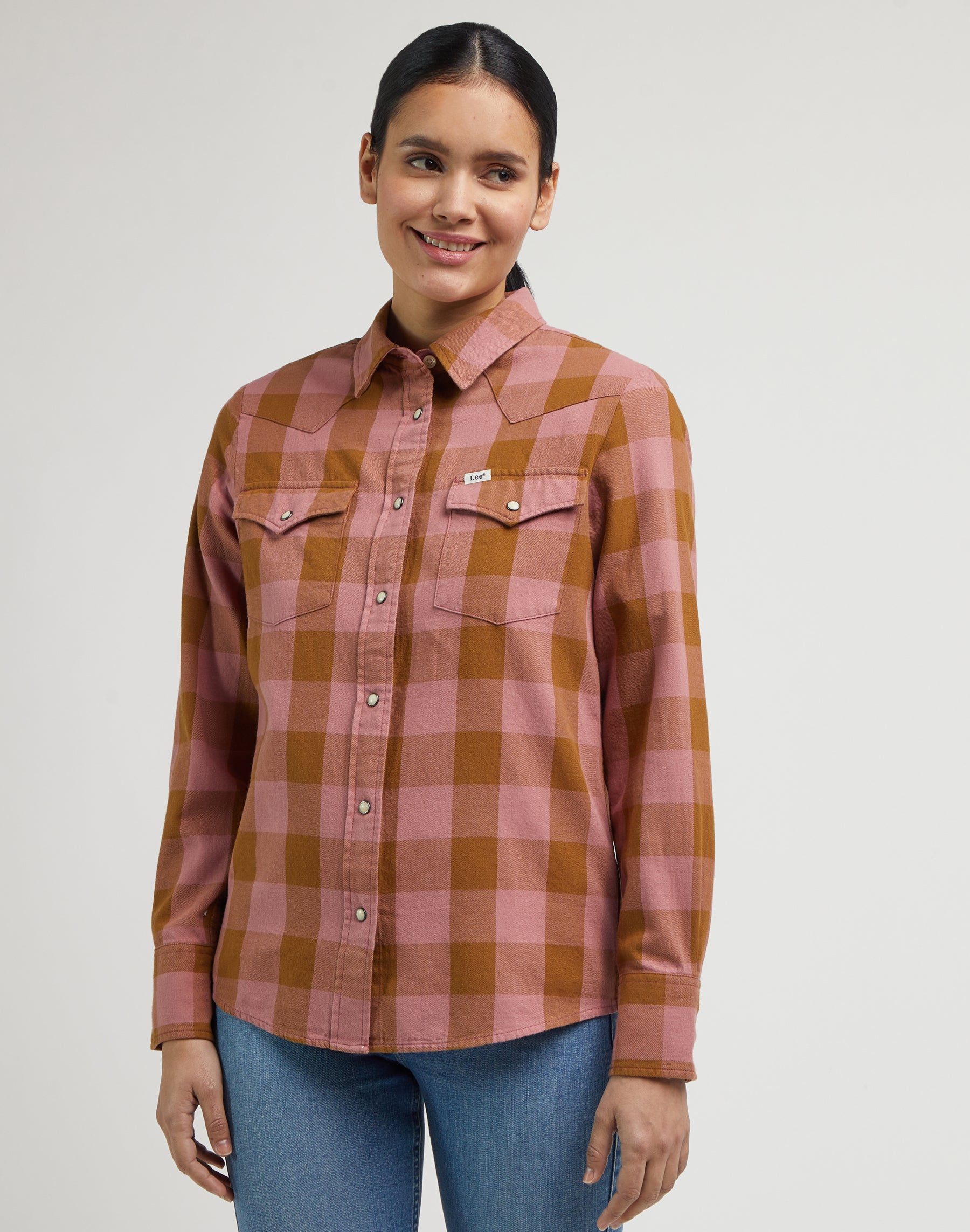 Western Shirt in Dark Mauve Shirts Lee   