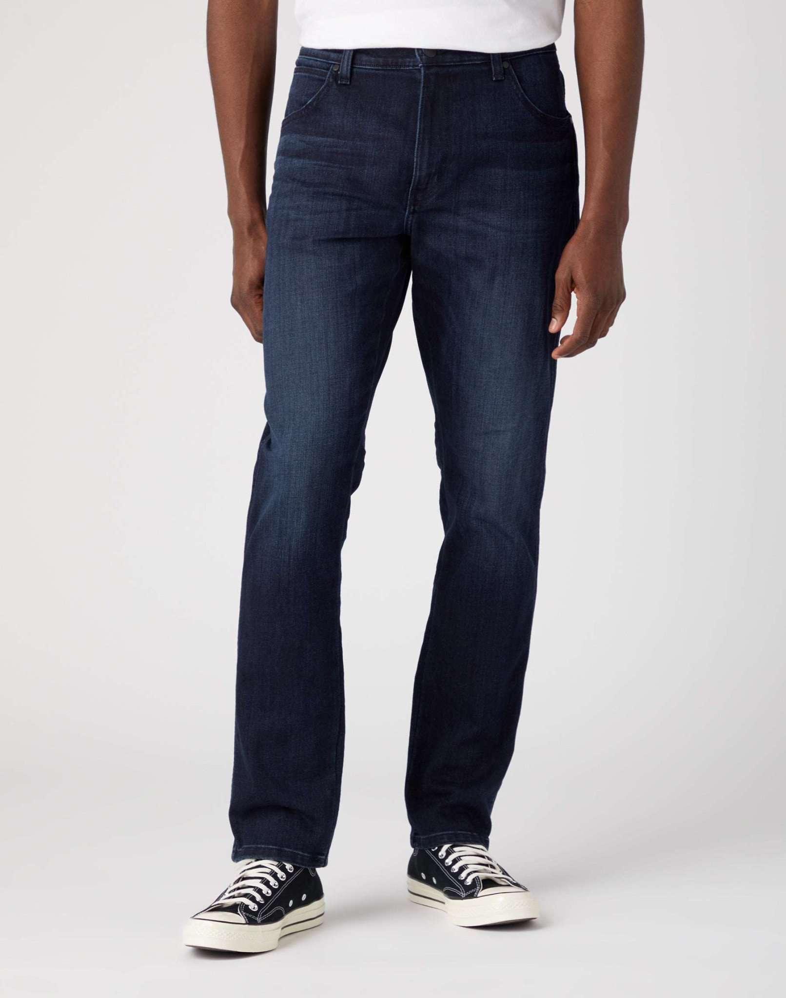 River in Dusky Night Jeans Wrangler   